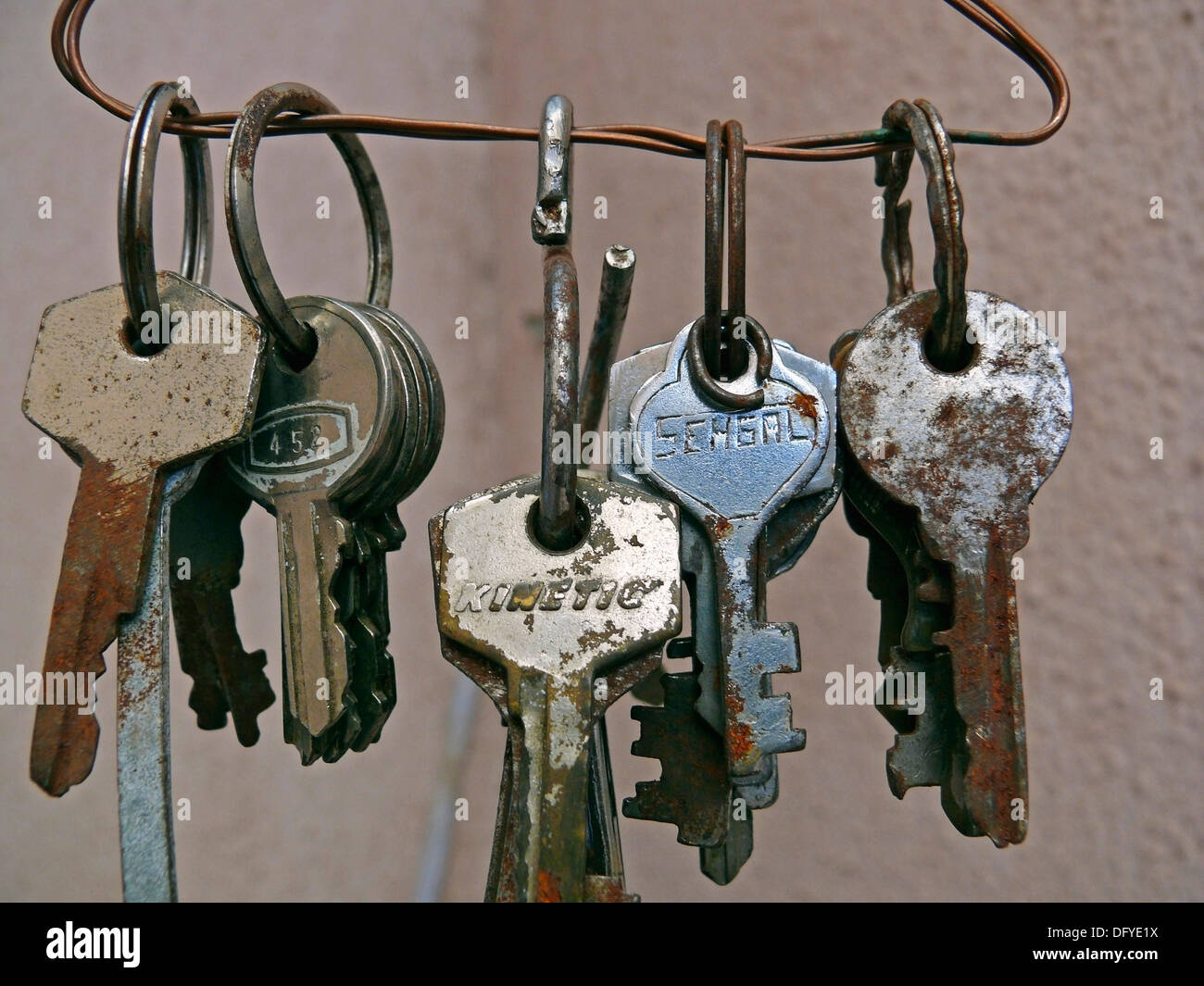Bunch of old keys Stock Photo Alamy