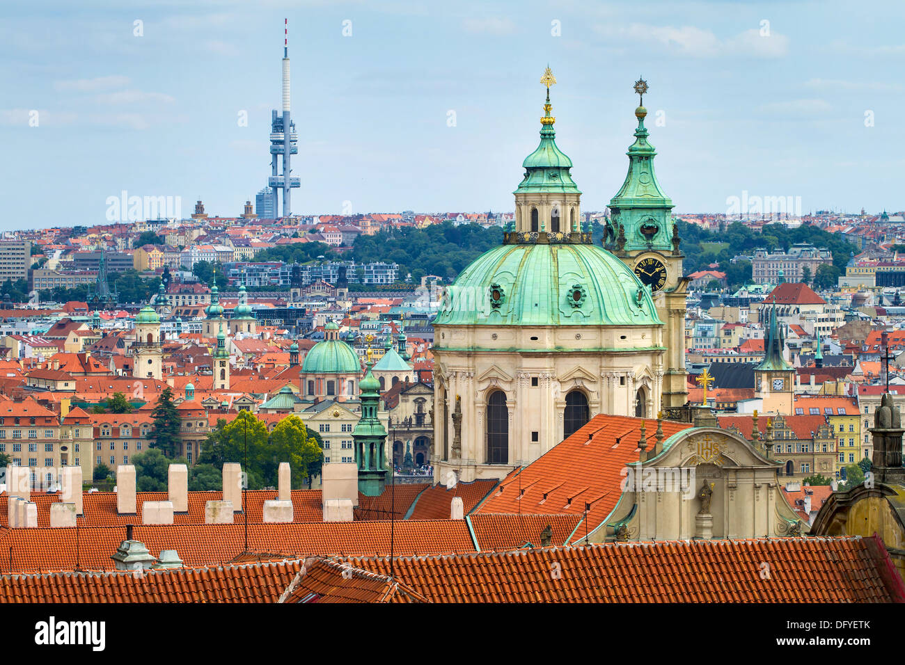 Stare Mesto (Old Town) view, Prague, Czech Republic Stock Photo
