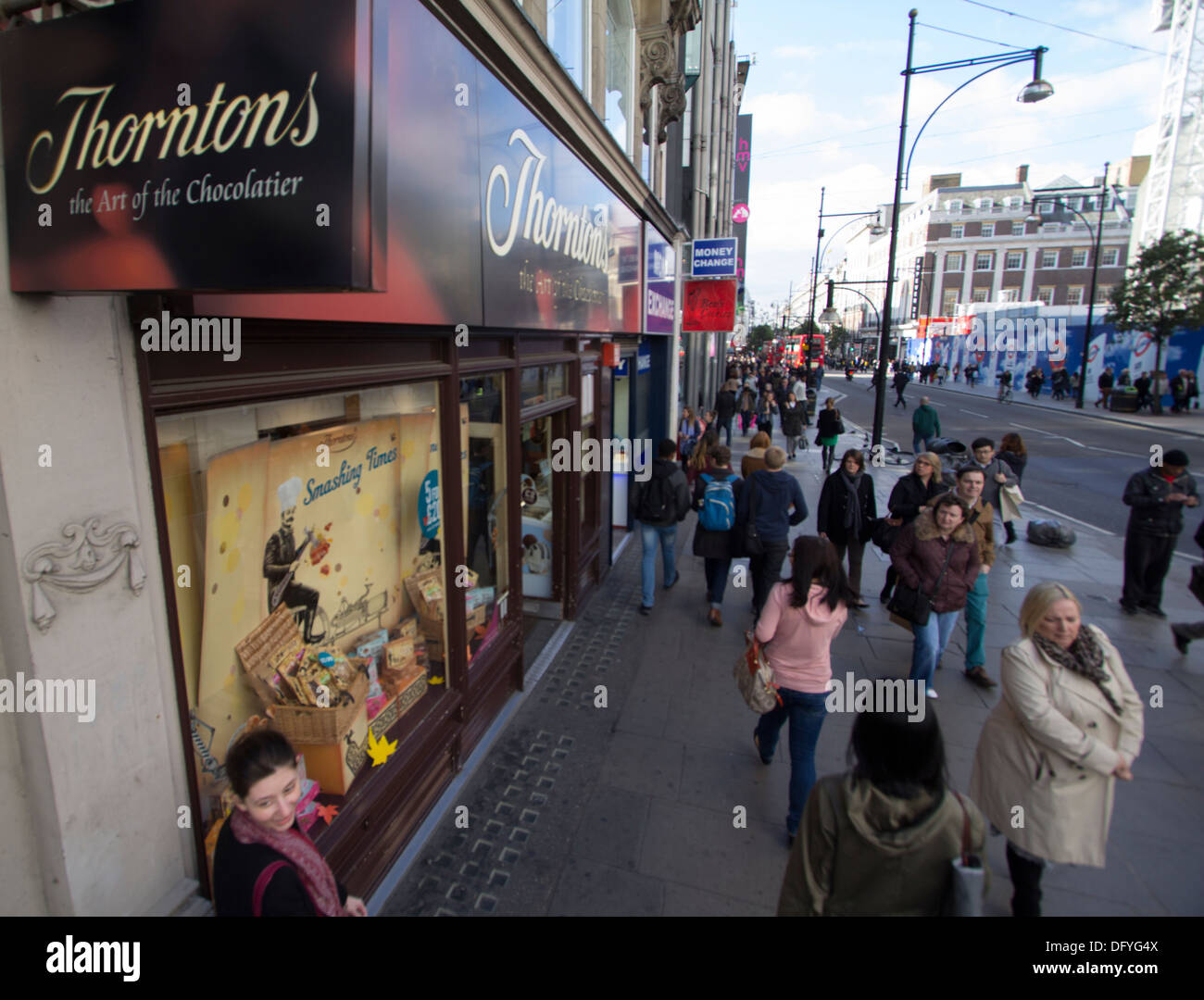 Thorntons Chocolate and confectionery outlet Oxford Street London Stock Photo