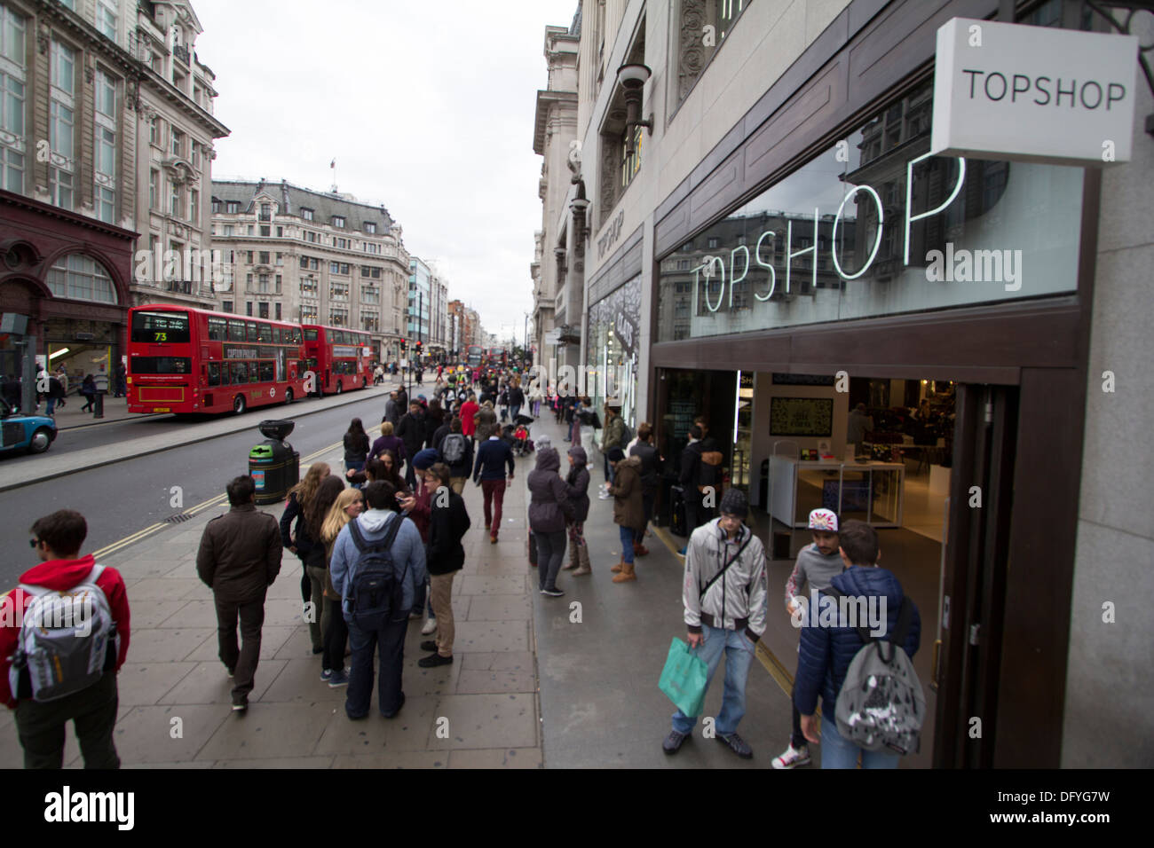 Topshop fashion retailer Oxford Street London Stock Photo
