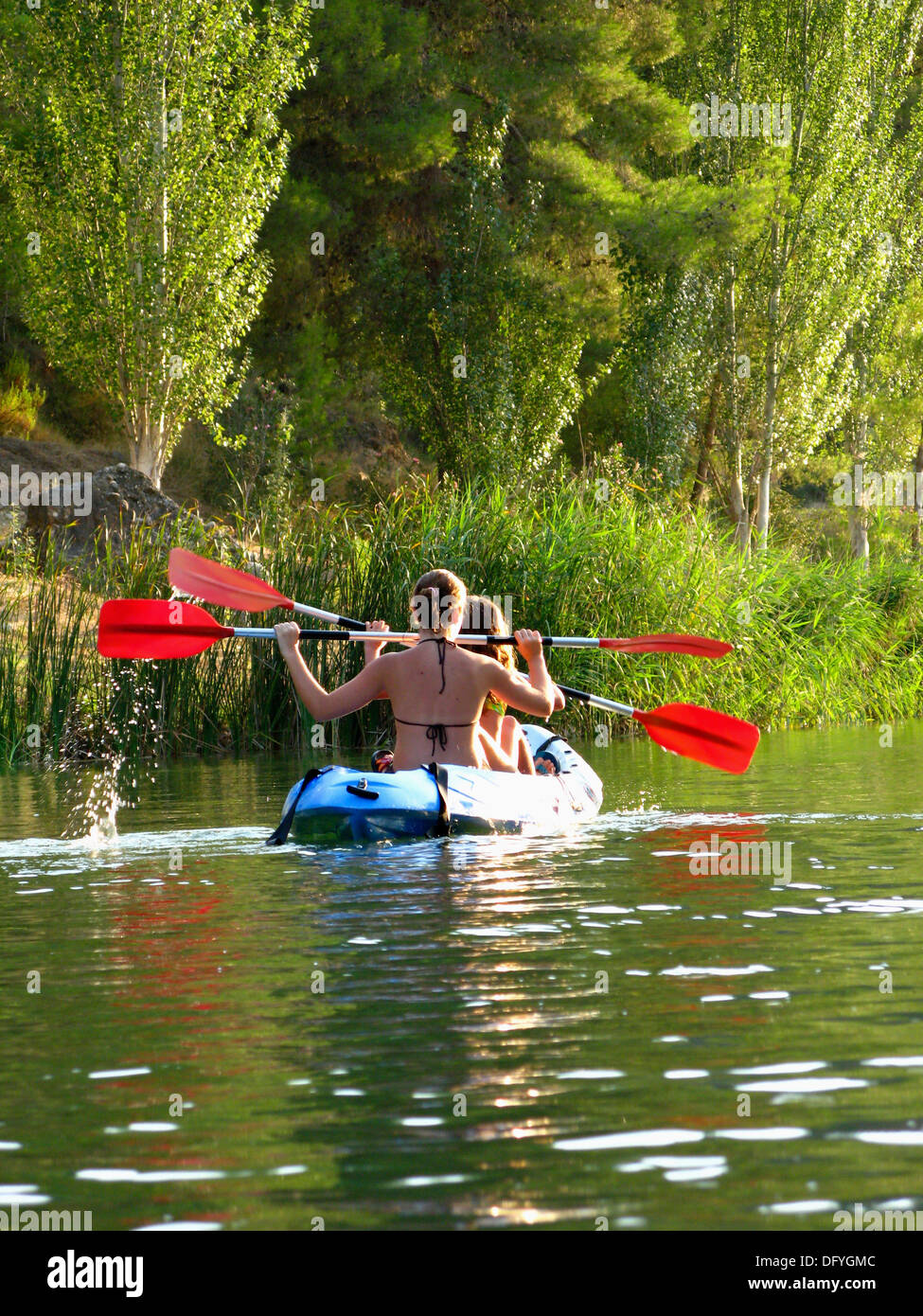 Teen family kayak hi-res stock photography and images - Alamy