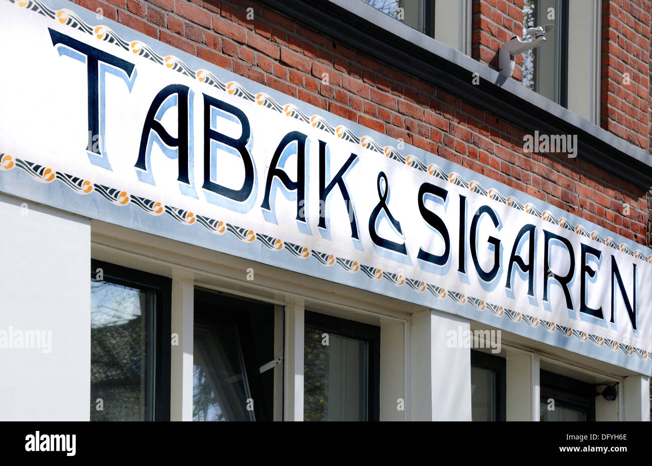 Utrecht, Netherlands. Shop sign - Tabak & Sigaren / Tobacco and Cigars Stock Photo