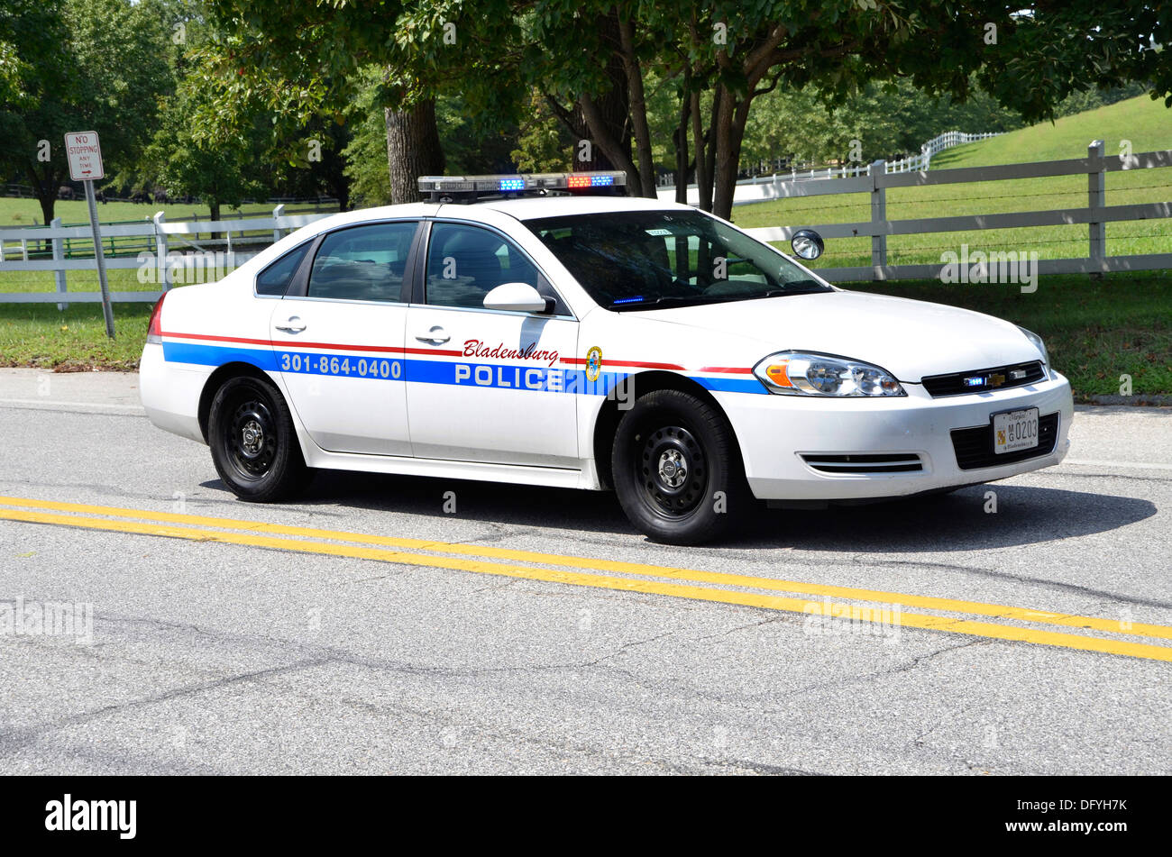 Town of Bladensburg, Maryland police cruiser Stock Photo Alamy
