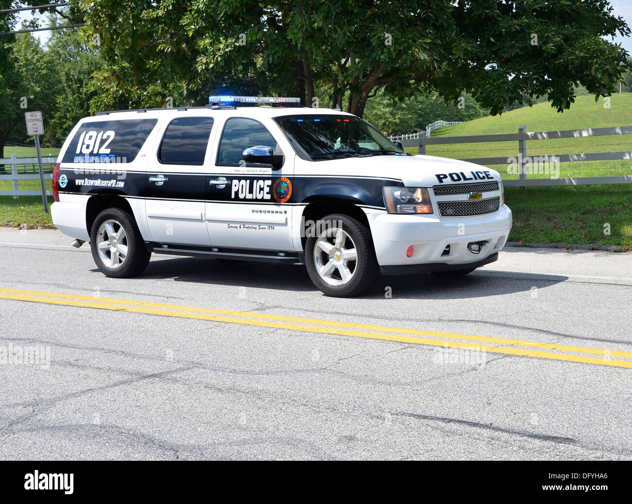 Town of Berwyn Heights, Maryland Police cruiser Stock Photo