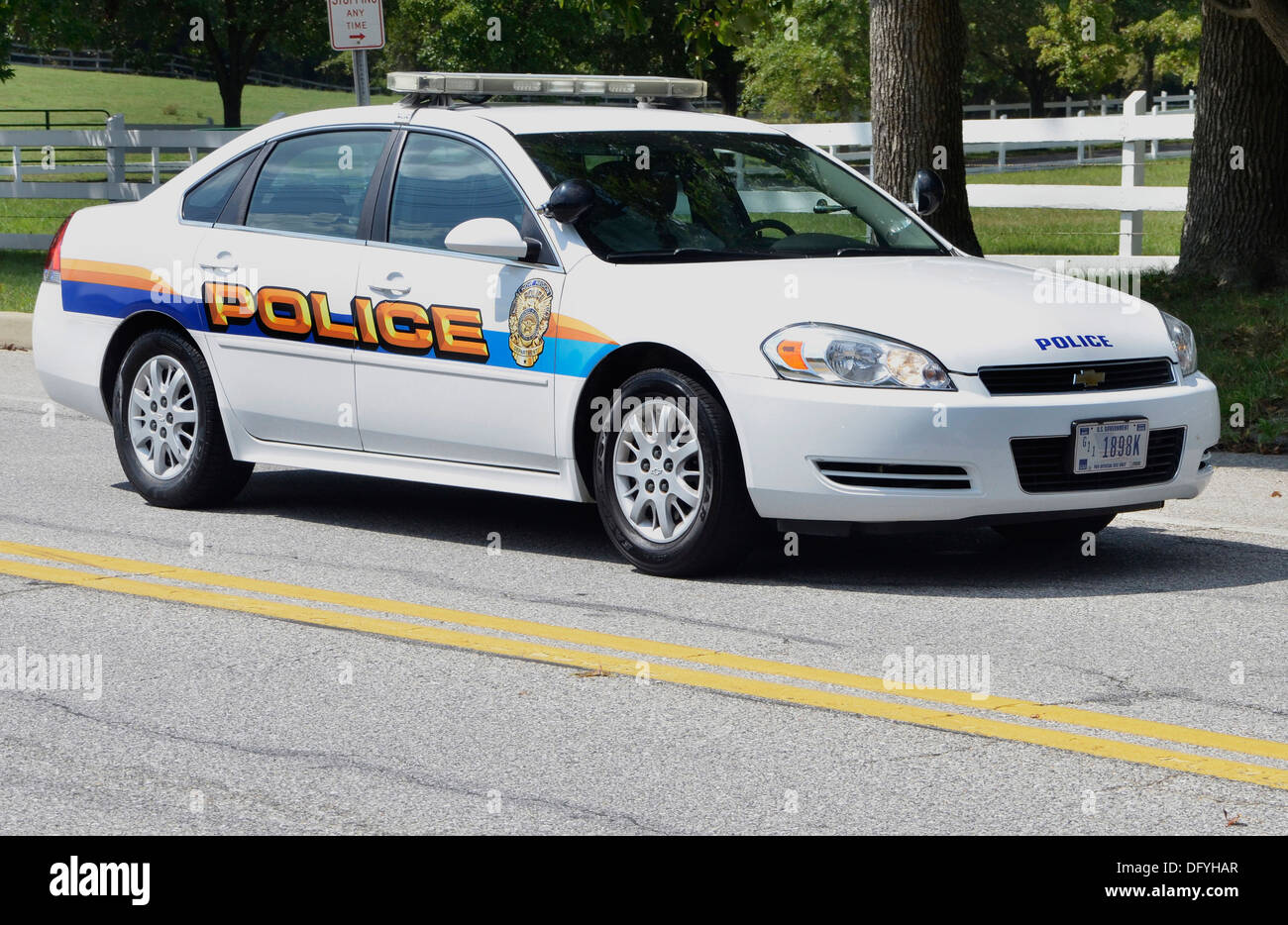 The Naval District of Washington DC Department of Defense police cruiser Stock Photo