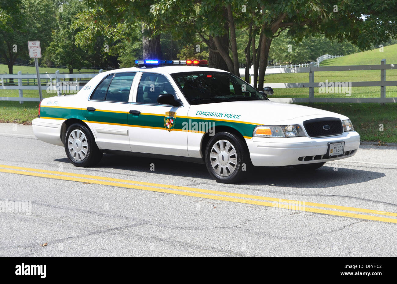 Town of Edmonston, Maryland police cruiser Stock Photo