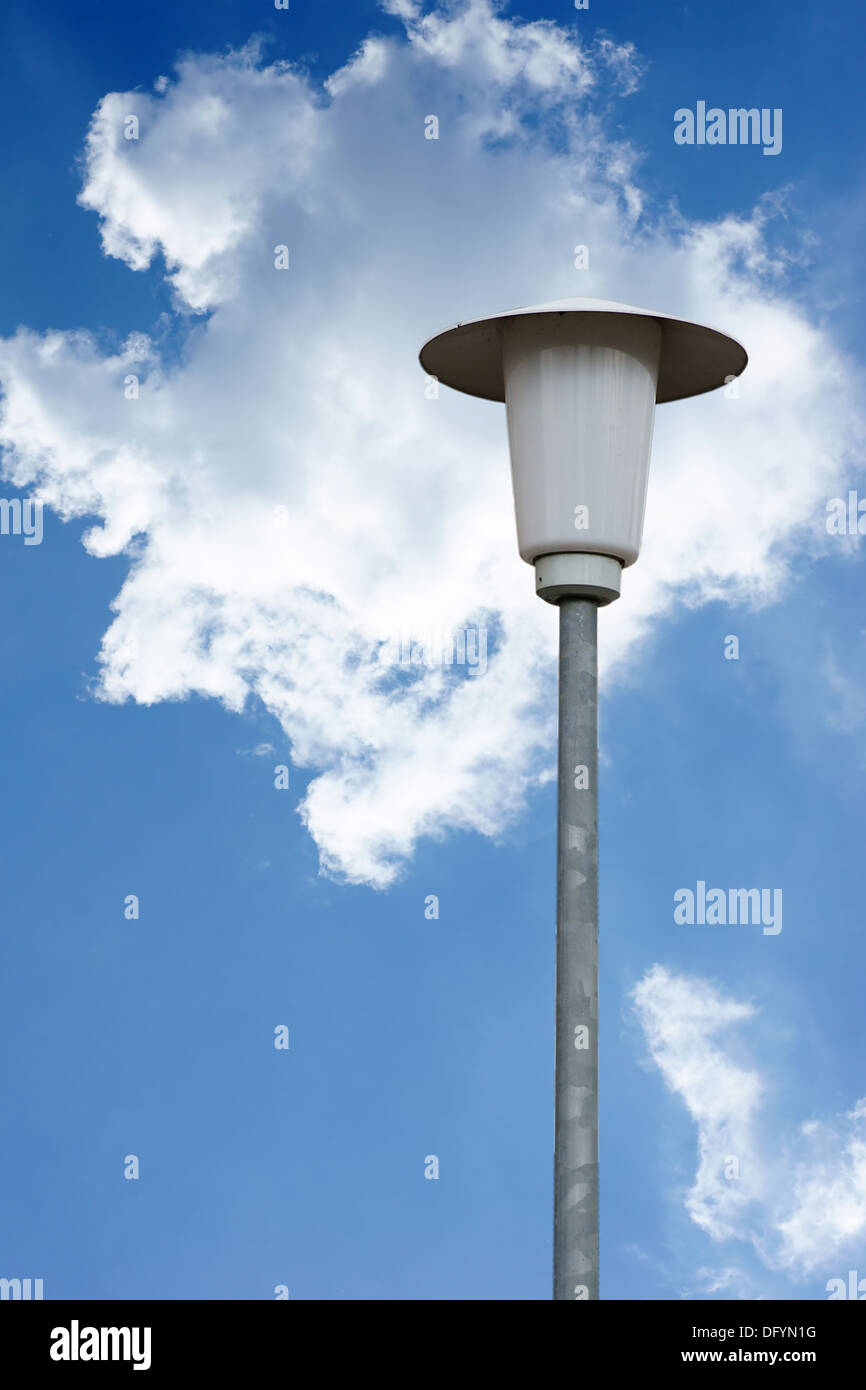 Lamp isolated and sky Stock Photo