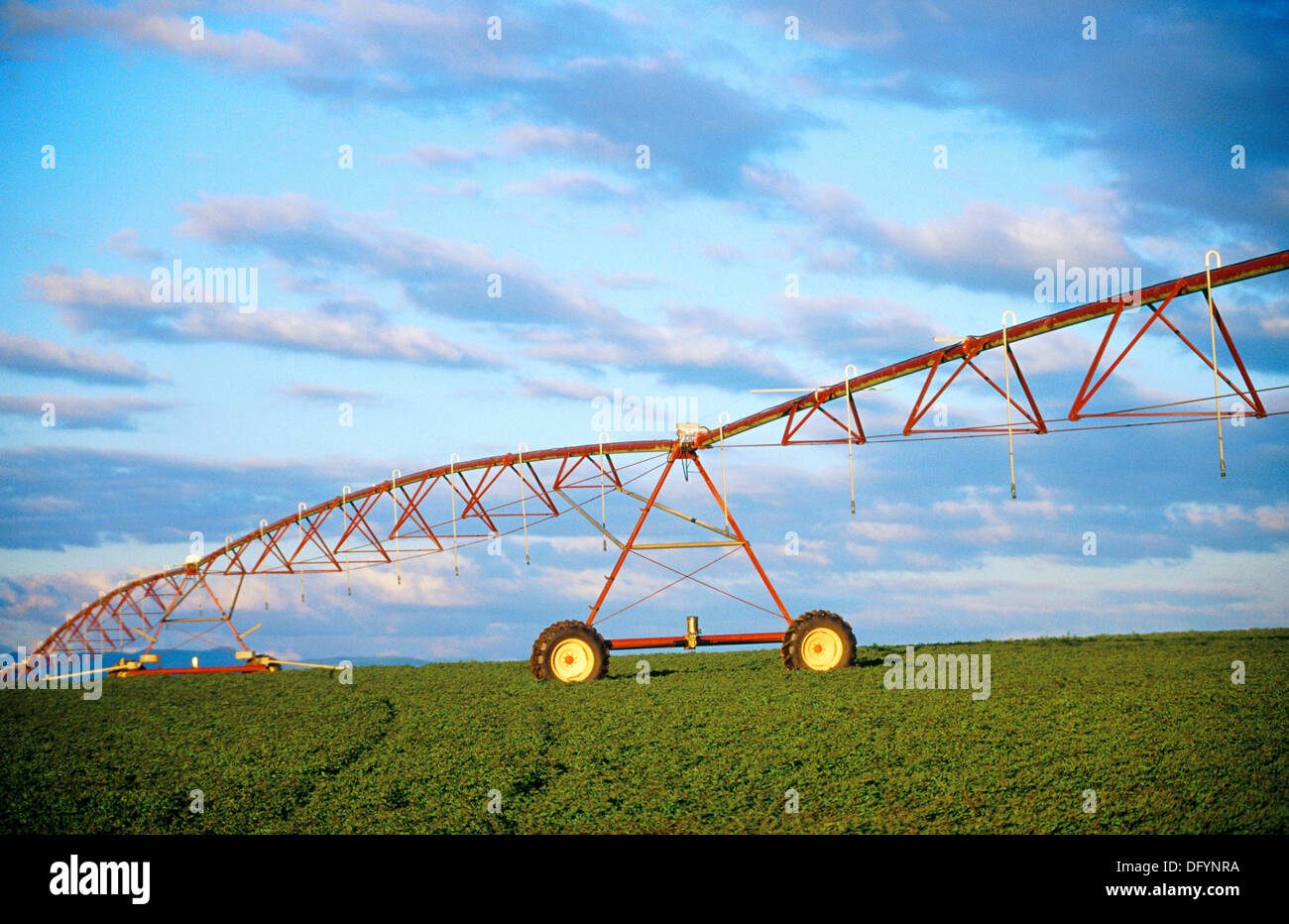 Automatic irrigation machine Stock Photo Alamy