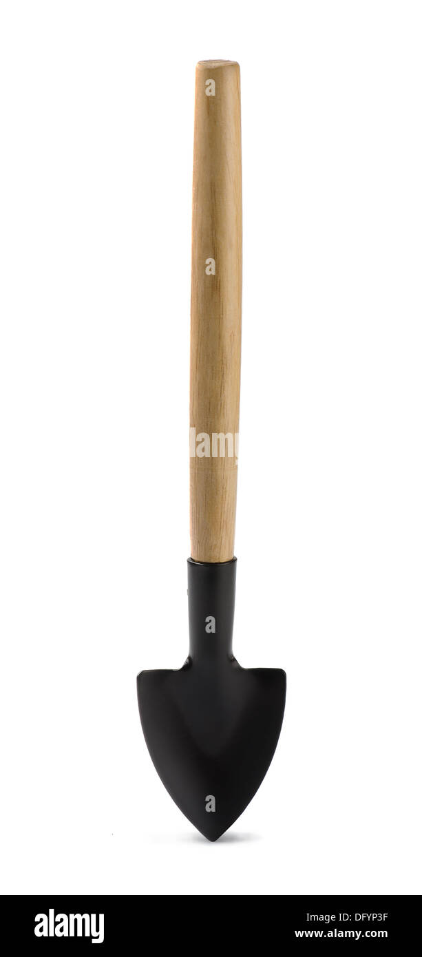 Small gardening shovel isolated on white Stock Photo