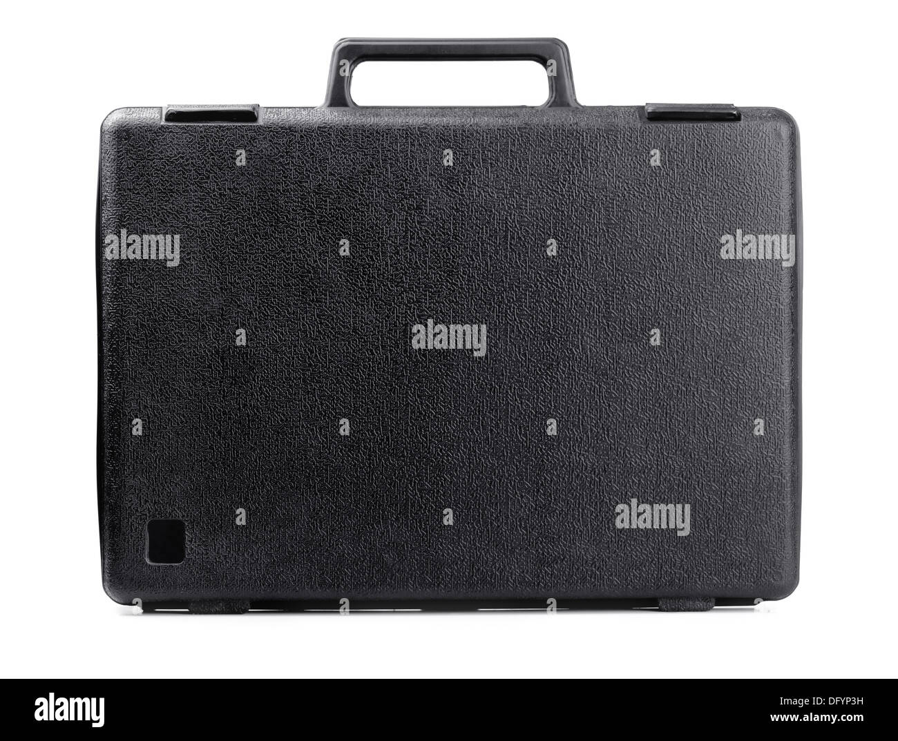 Black plastic case isolated on white Stock Photo Alamy