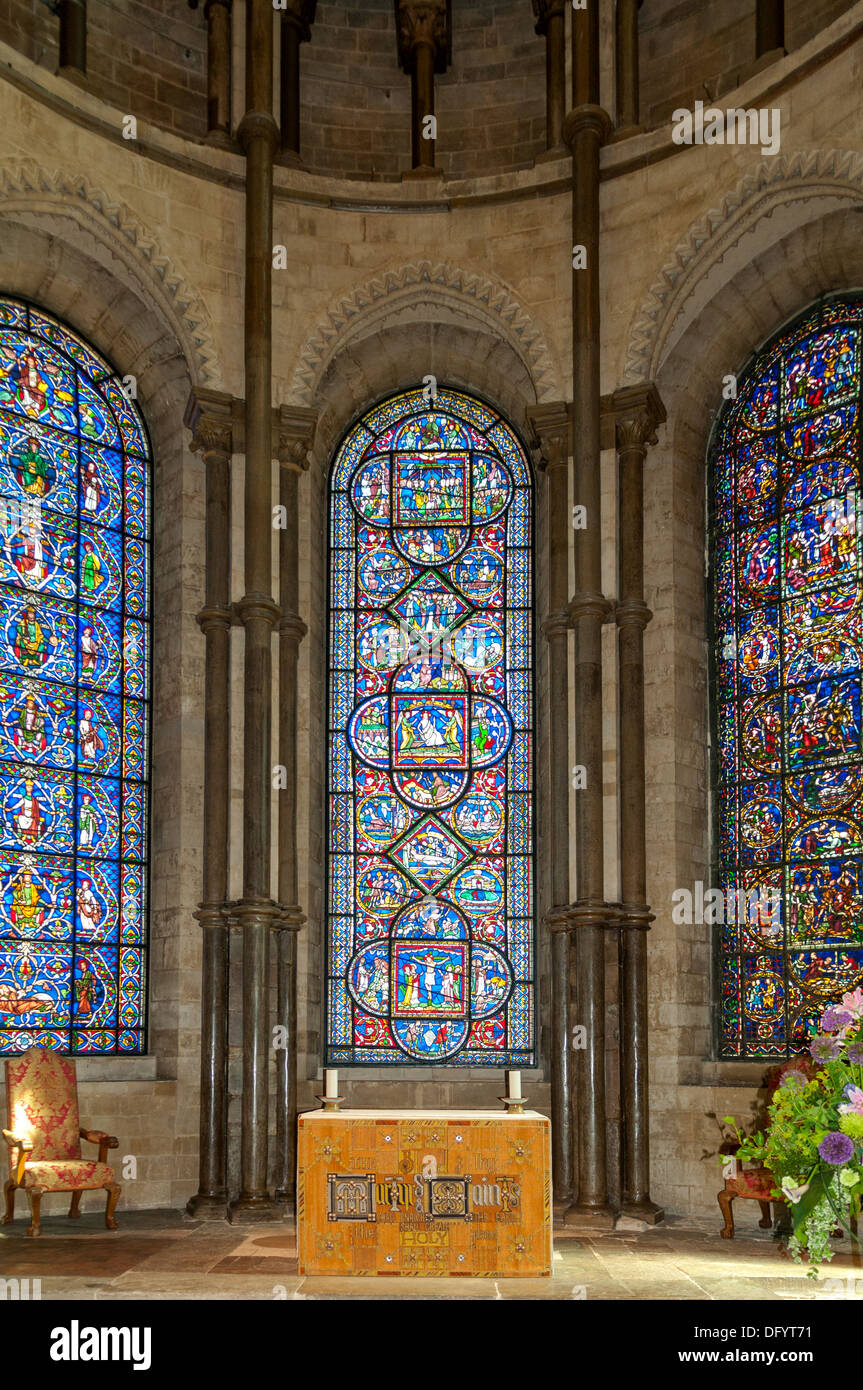 Stained Glass Windows in Canterbury Cathedral, Canterbury, Kent