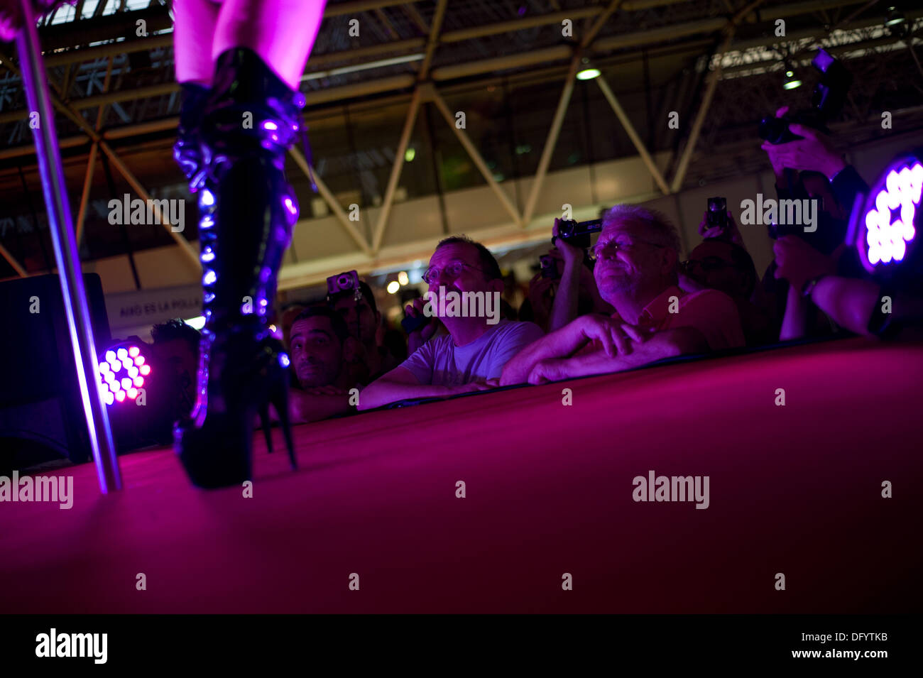 Cornella, Barcelona, Spain. 10th Oct. 2013. Man in the audience