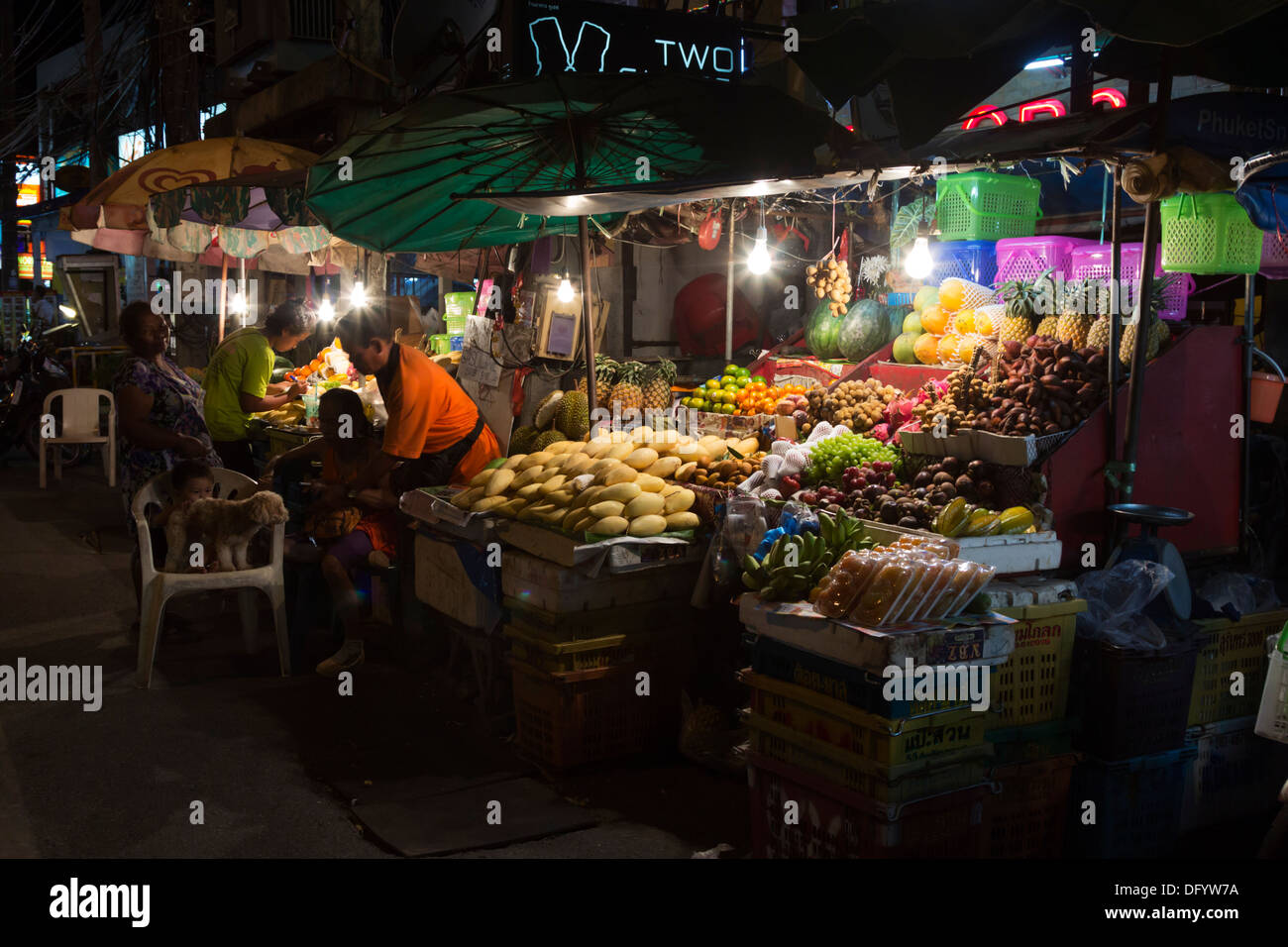 Karon Beach (Town Centre) - Phuket - Thailand Stock Photo