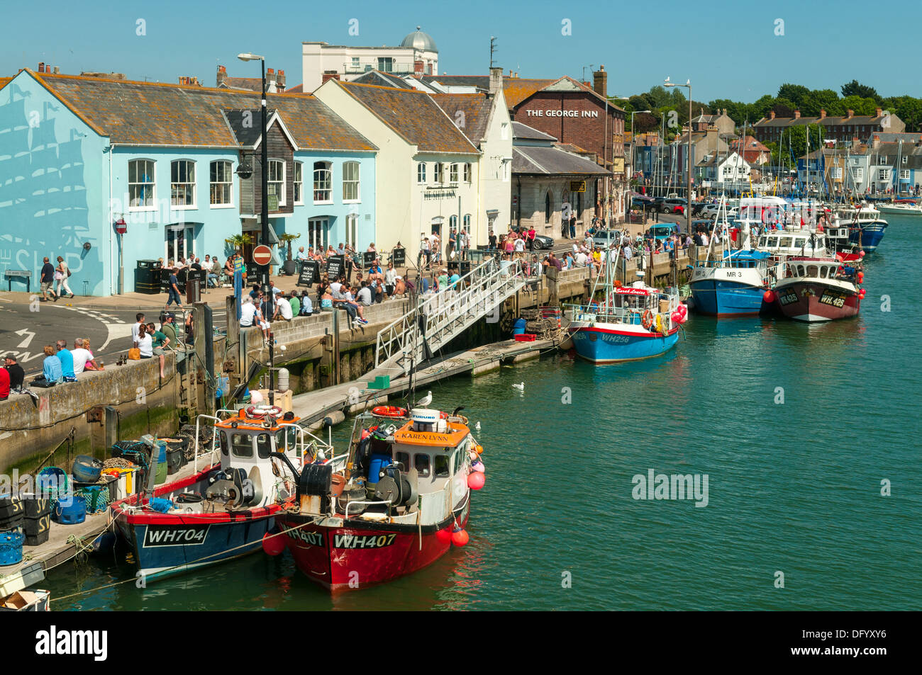 Old Harbour South, Weymouth, Dorset, England Stock Photo Alamy