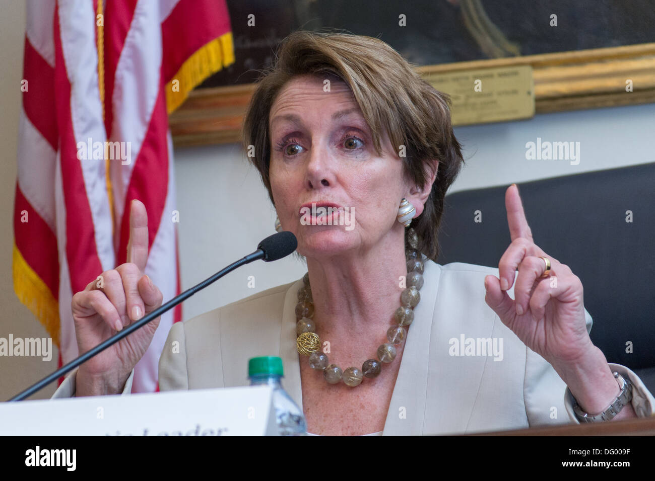 Rep. Nancy Pelosi (D-CA) House Minority Leader (Photo by Ann Little) Stock Photo