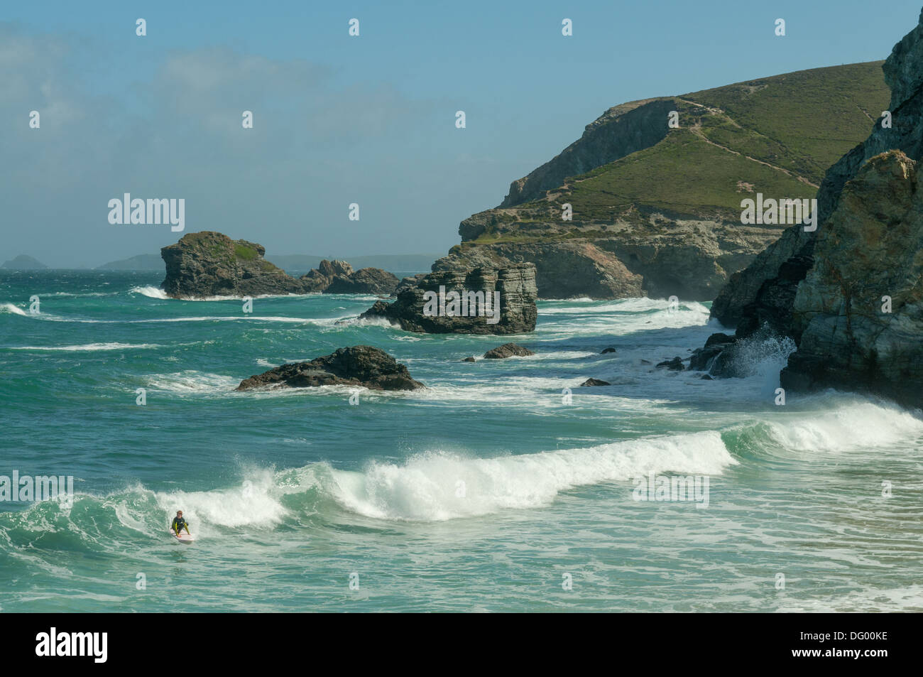 Trevaunance Cove, St Agnes, Cornwall, England Stock Photo Alamy
