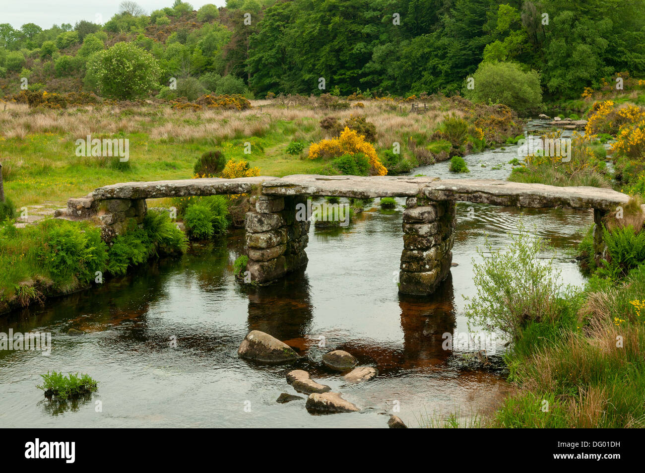 Post Bridge, Dartmoor, Devon, England Stock Photo