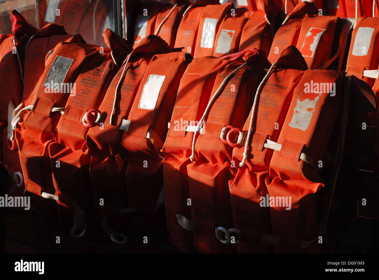 life jacket ; life jackets are life saving device Stock Photo Alamy