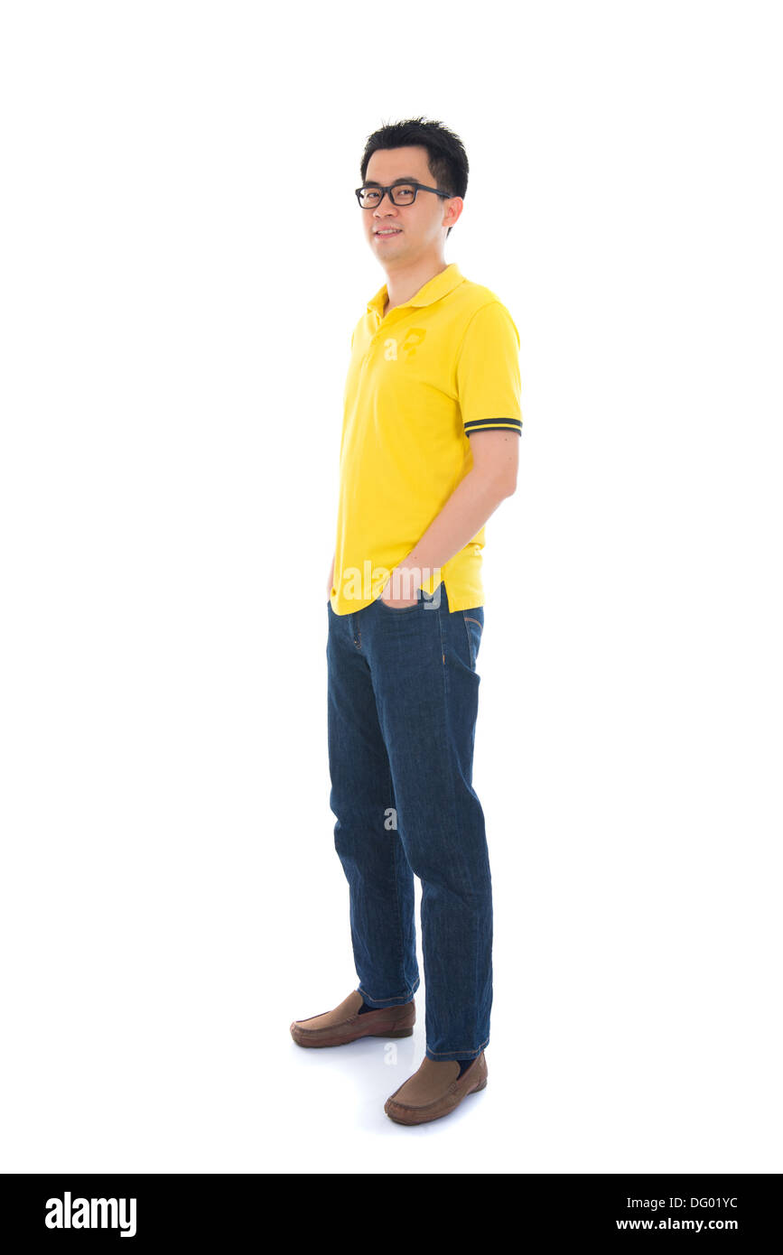 Full body shot of a teenager in casual attire Stock Photo
