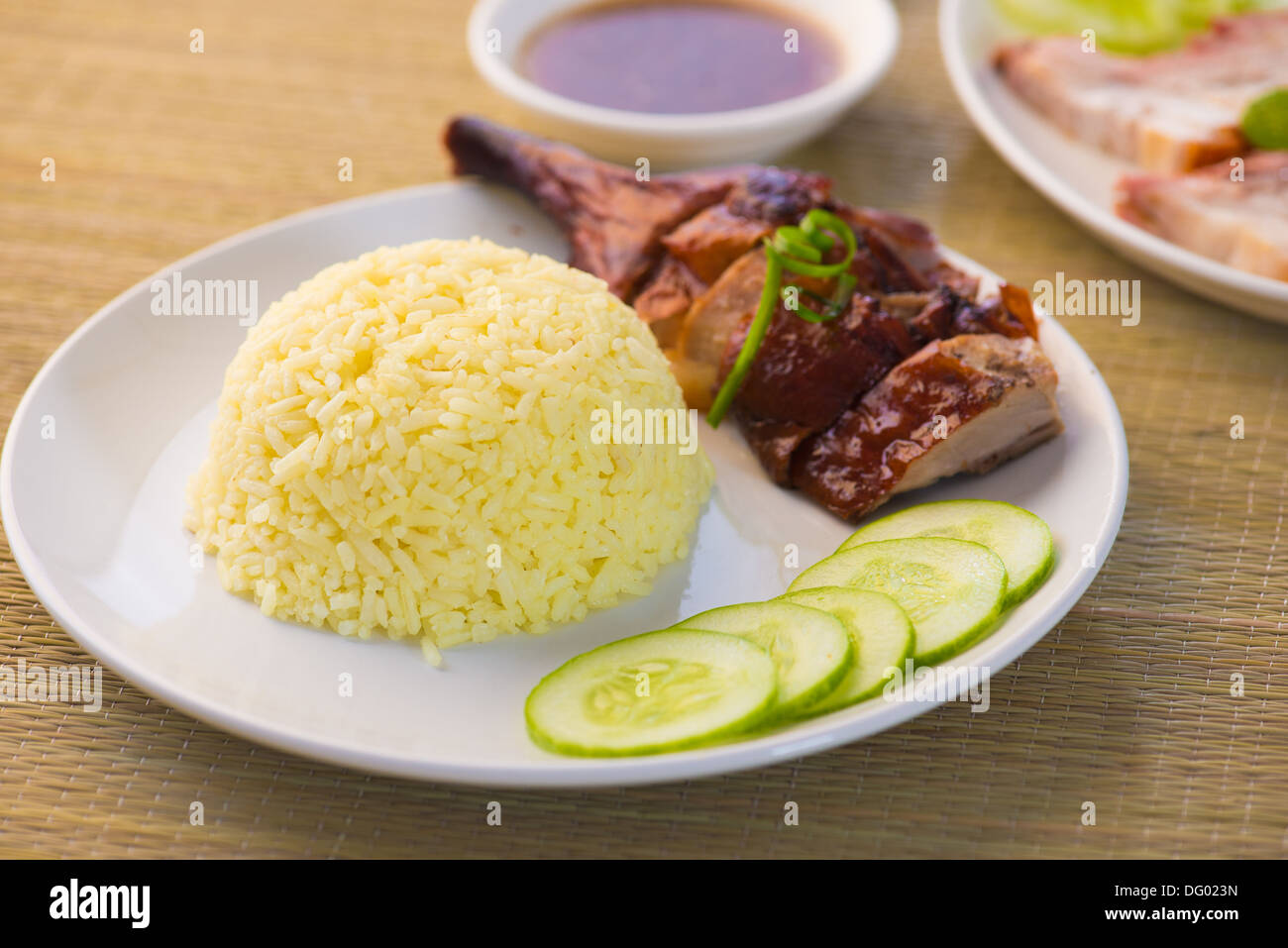 chinese roast duck rice drumstick Stock Photo Alamy