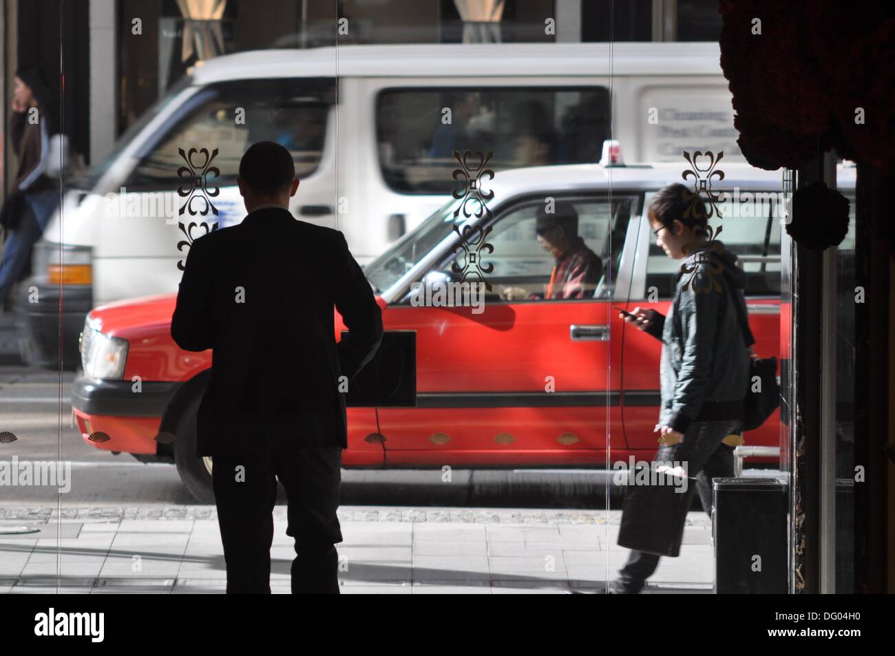 Hong Kong door of the Mandarin Oriental Hong Kong Hotel, in Central