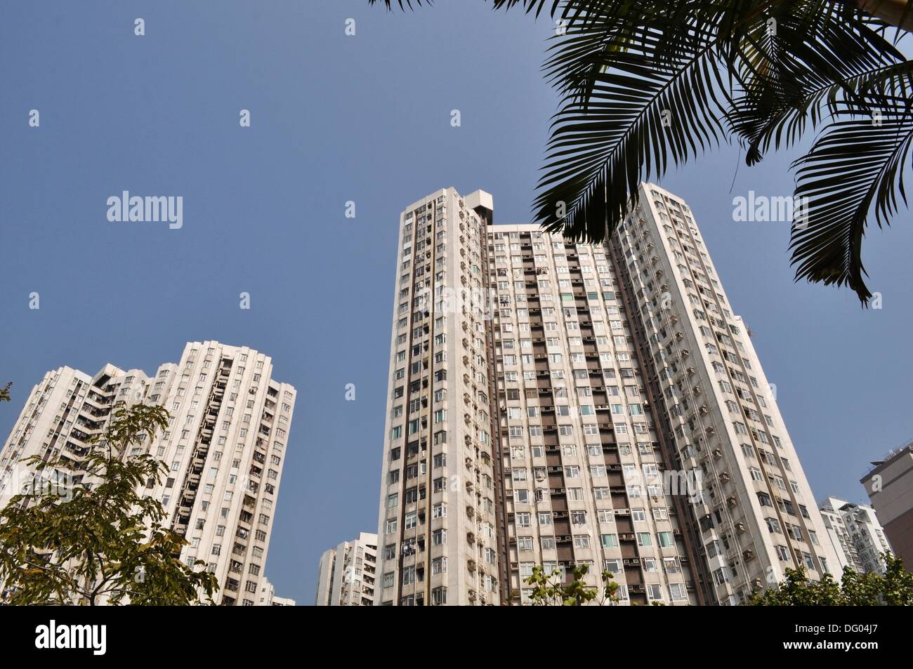 Hong Kong apartment buildings in Abardeen Stock Photo Alamy
