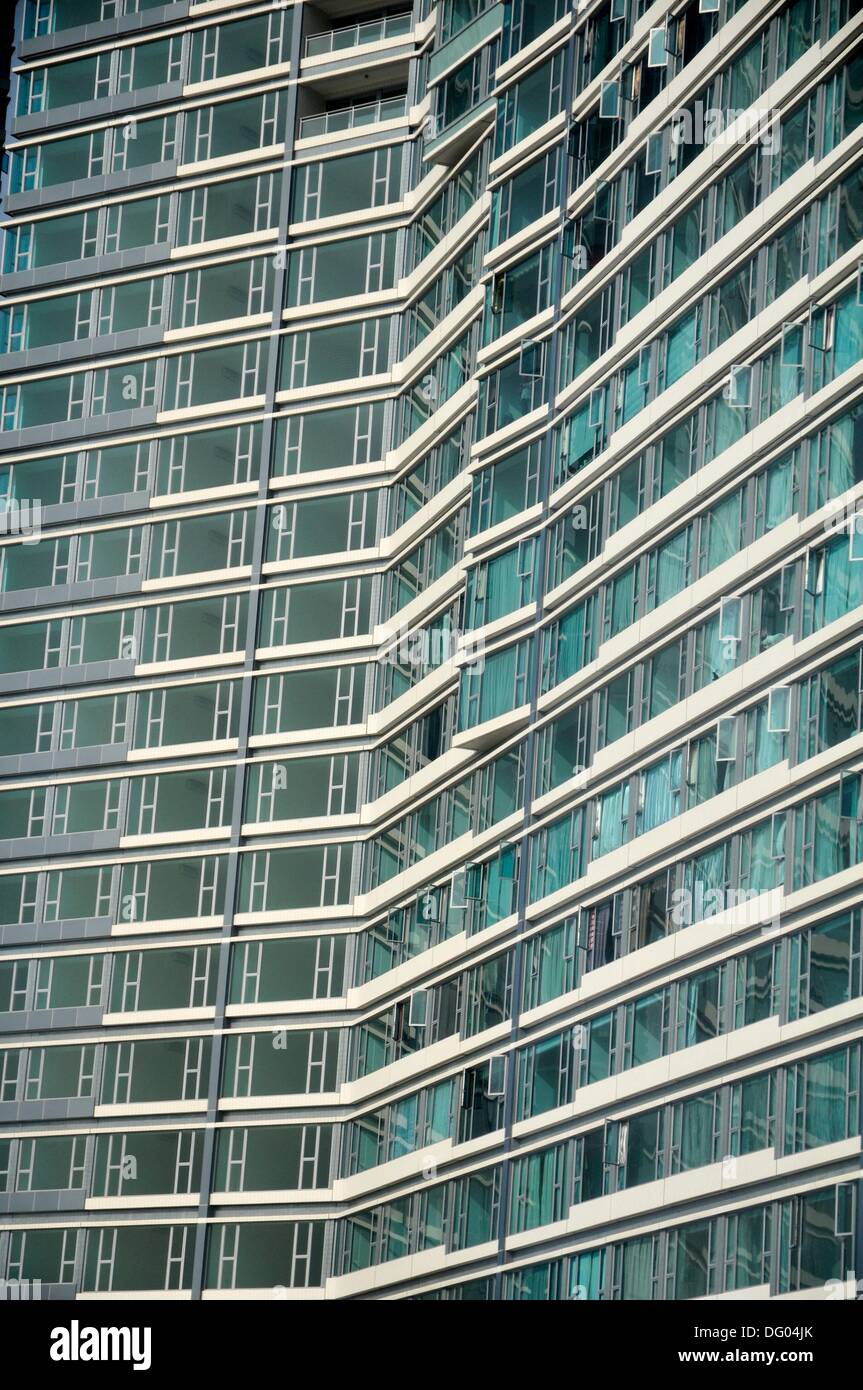 Macau apartments in a skyscraper Stock Photo Alamy