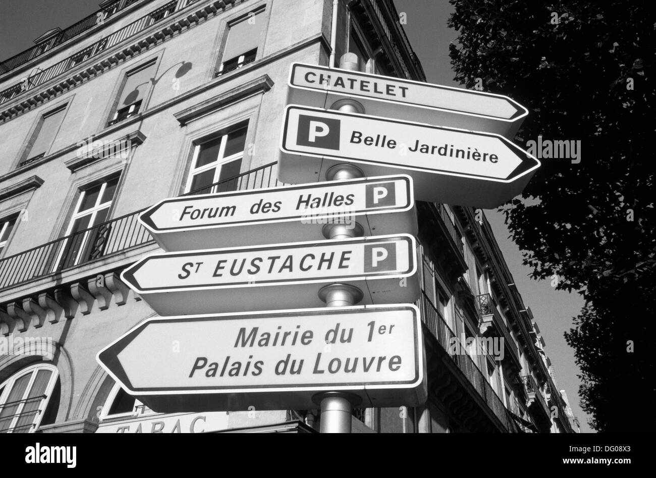 Street signs. Paris. France Stock Photo Alamy