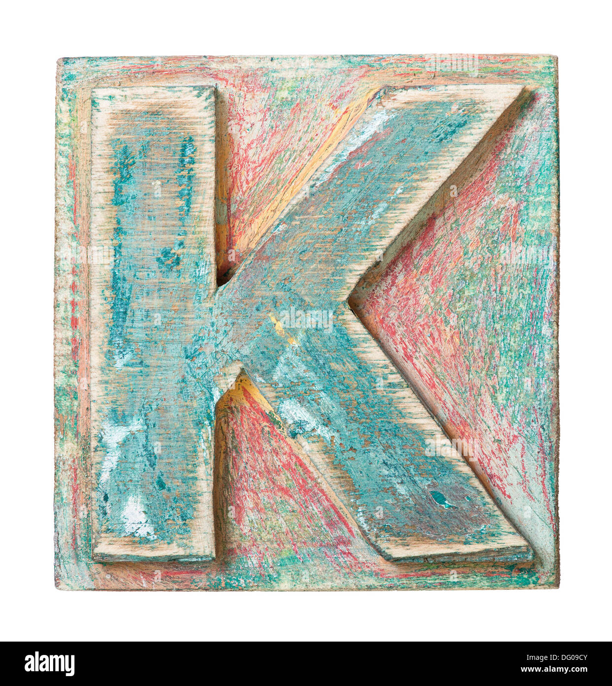 Wooden alphabet block, letter K Stock Photo - Alamy