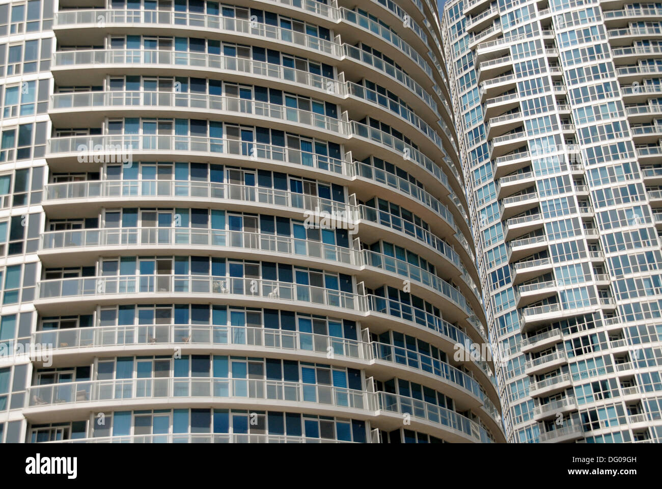 Residential buildings on Lake Ontario waterfront, Toronto, Ontario