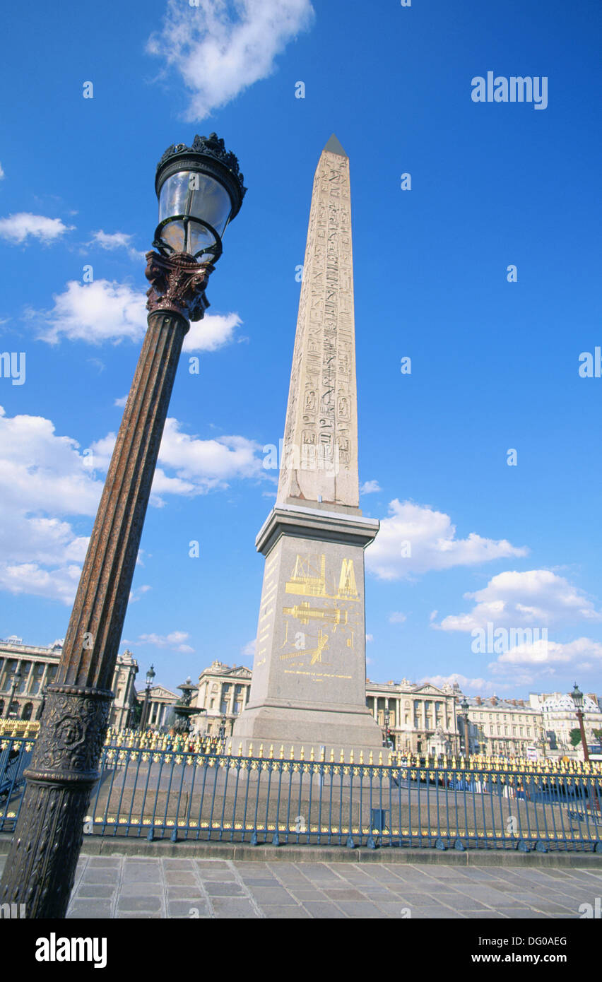 Concorde Square obelisk. Paris. France Stock Photo Alamy