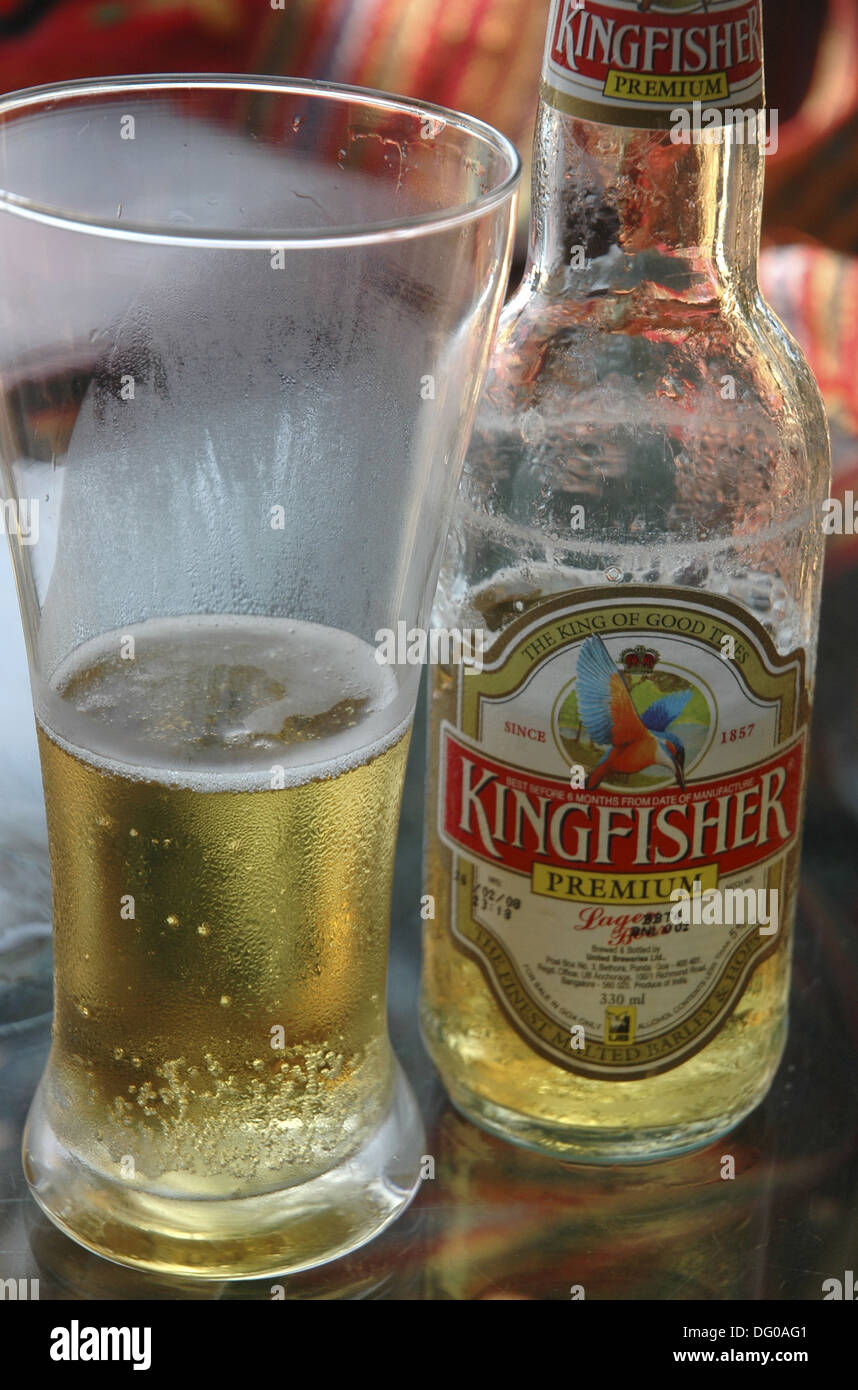 Palolem Goa, India, Kingfisher beer Stock Photo - Alamy