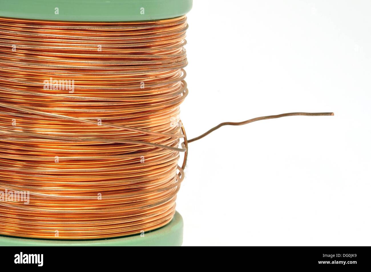 Reel of Copper Wire Stock Photo Alamy