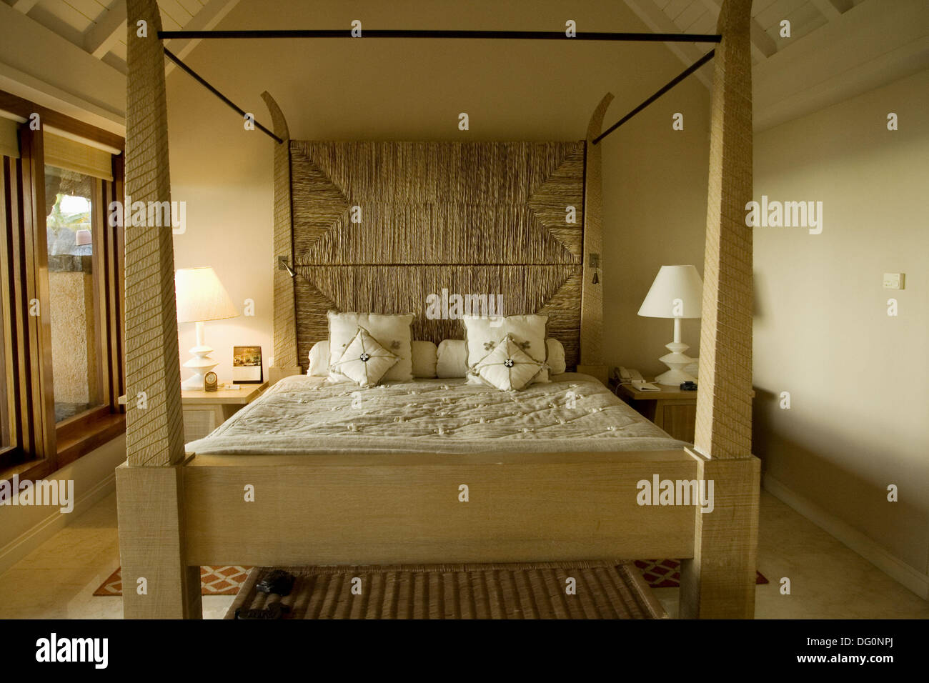 Bedroom on Resort Islands, Mauritius Stock Photo Alamy