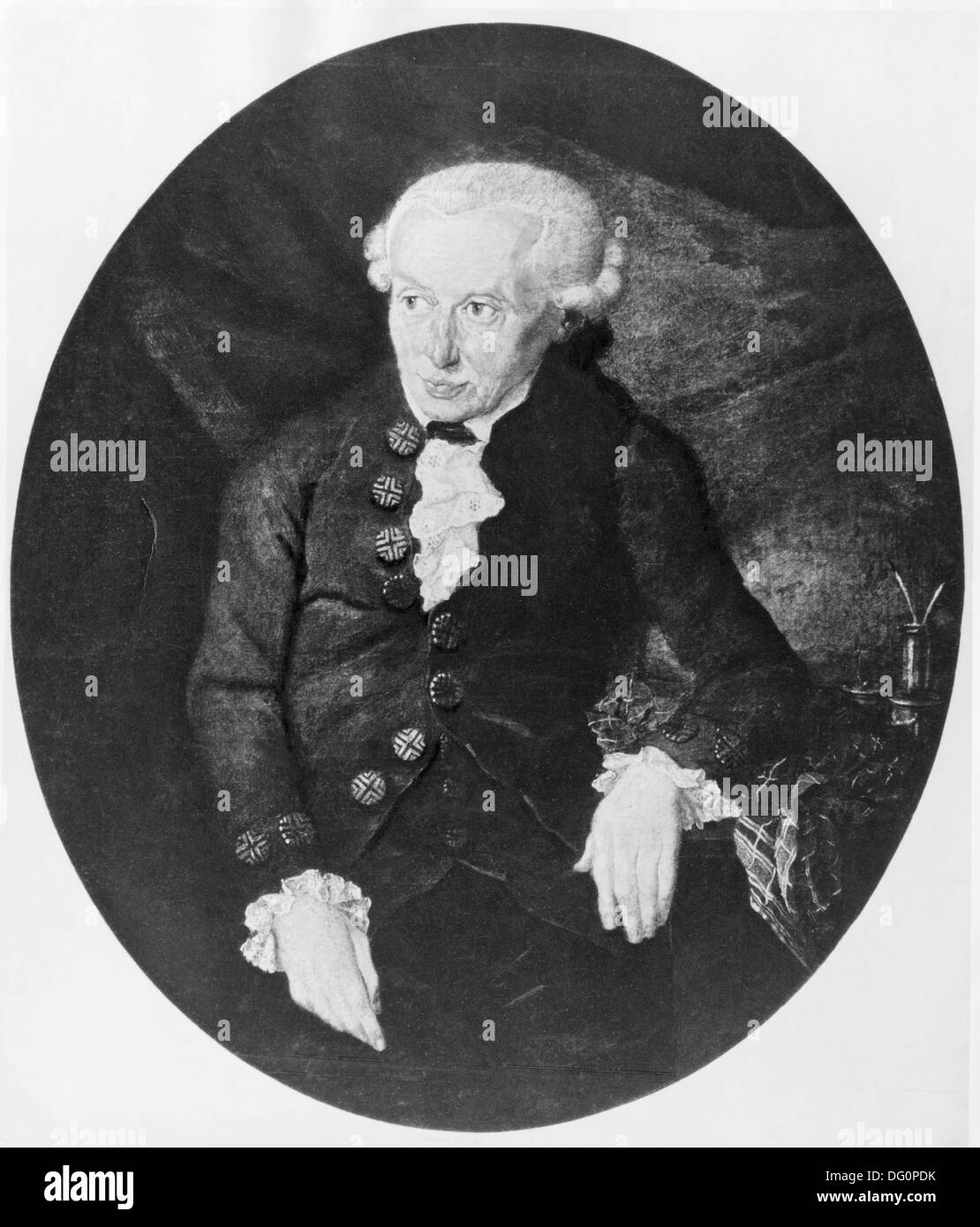 Immanuel Kant, german philosopher (1724-1804) Stock Photo