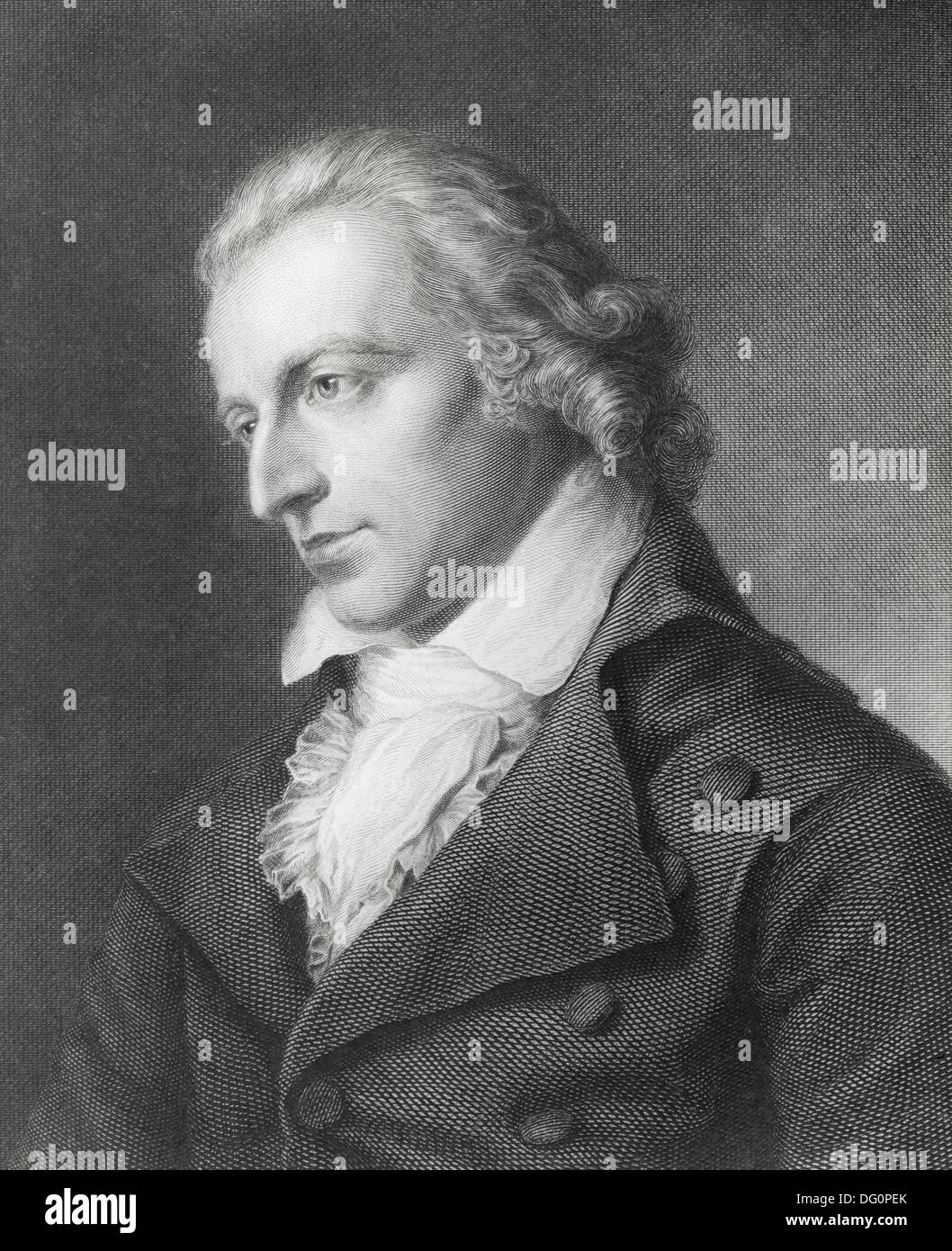 Friedrich von Schiller, german dramatist and poet (1759-1805) Stock Photo
