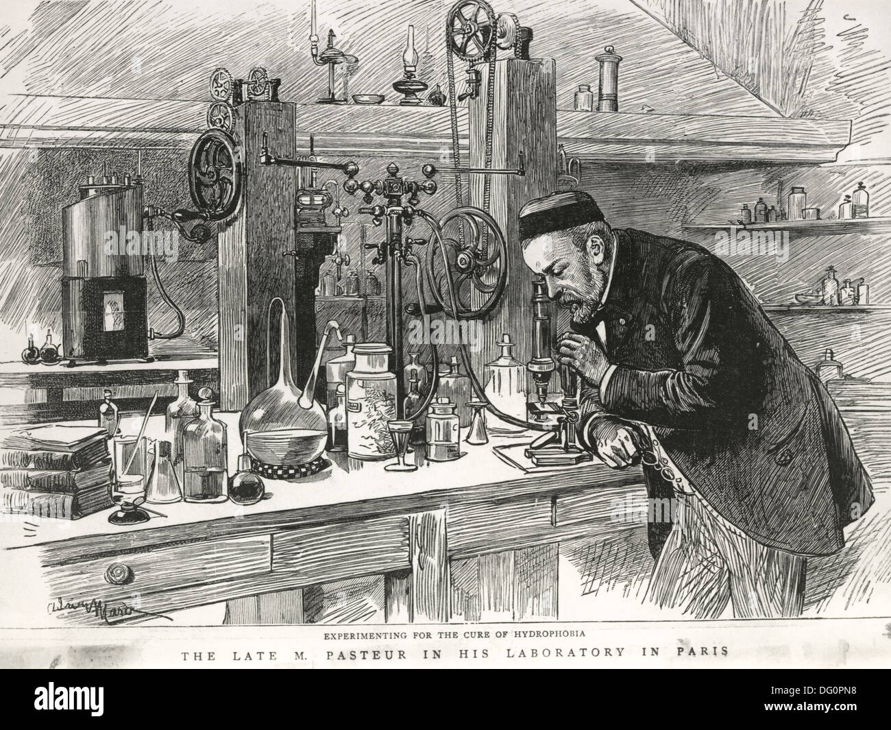 Louis pasteur french chemist and microbiologist 1822 1895 stock photo