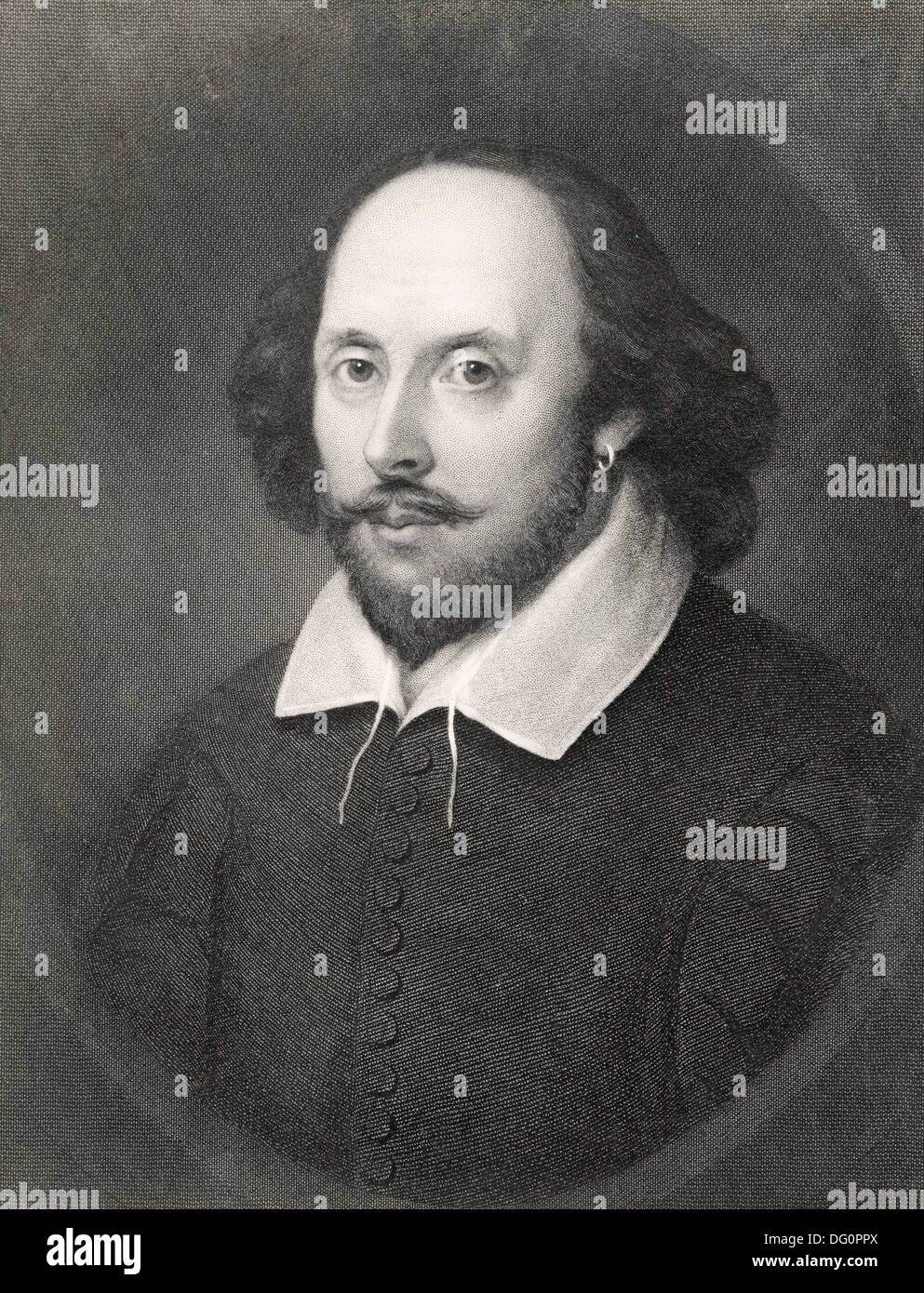 William Shakespeare, english poet and dramatist (1564-1616) Stock Photo