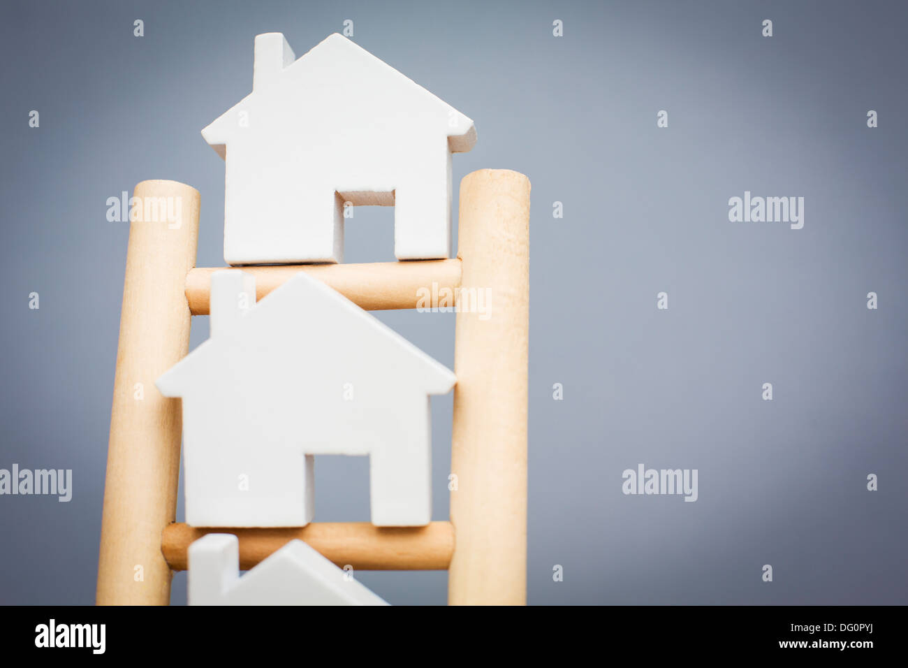 Concept Image To Illustrate Property Ladder Stock Photo