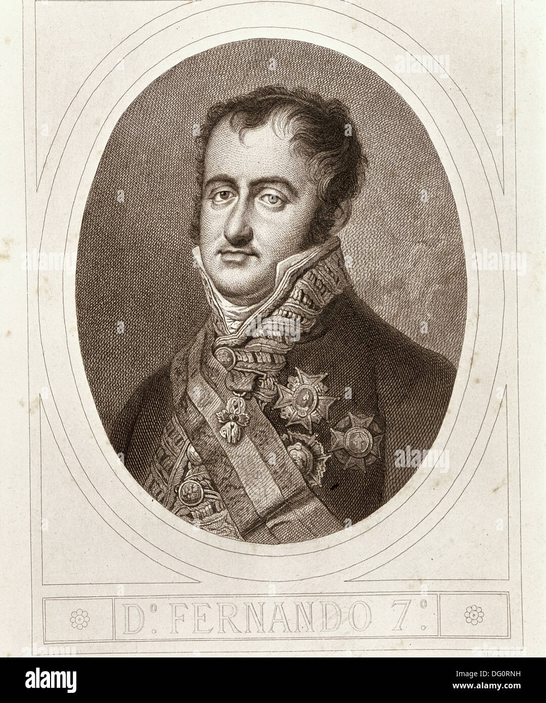 Ferdinand VII, king of Spain from 1808 to 1833 (17841833 Stock Photo Alamy