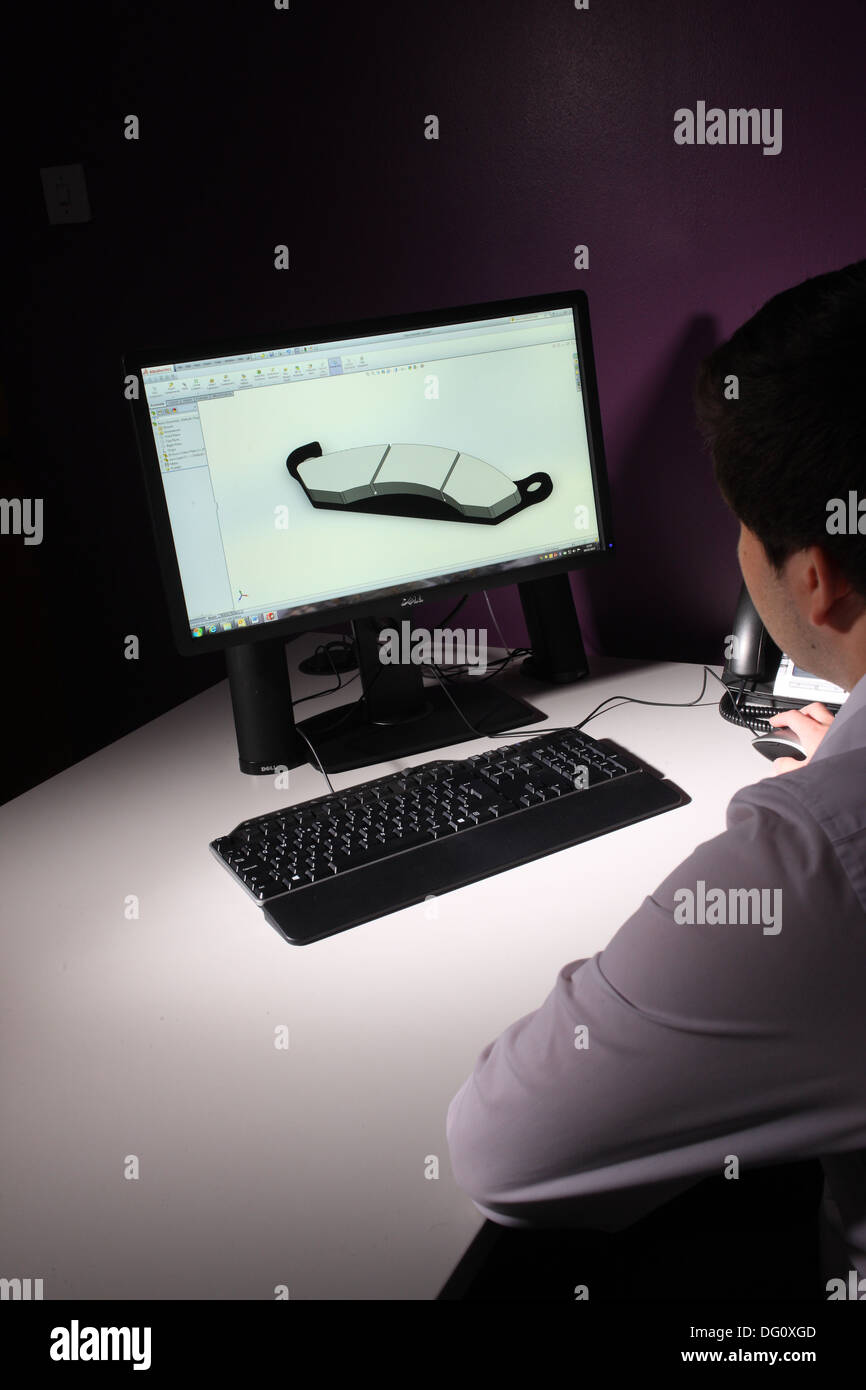 CAD computer aided design operator Stock Photo - Alamy