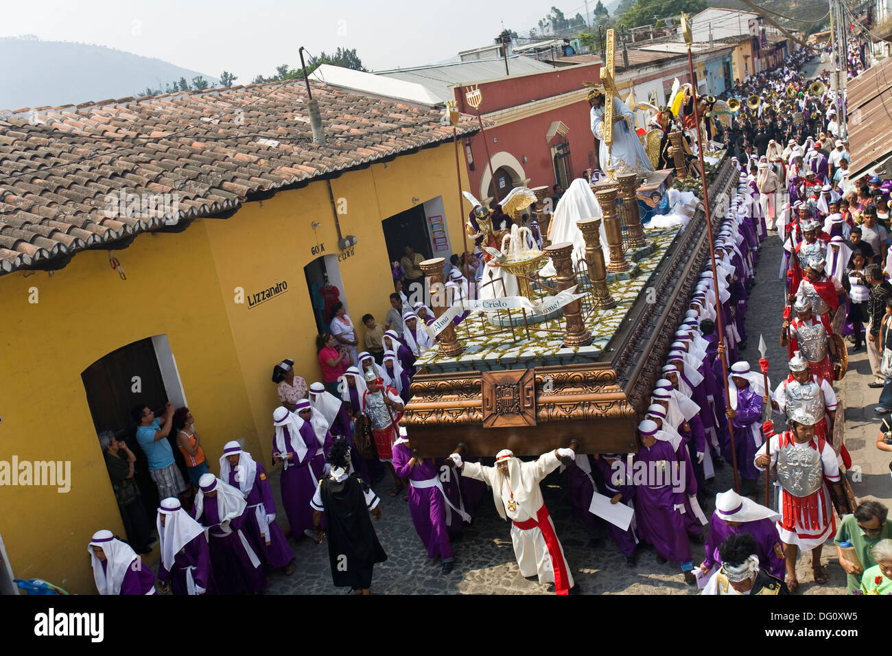 Guatemala, Antigua, Holy week, Palm Sunday Stock Photo Alamy