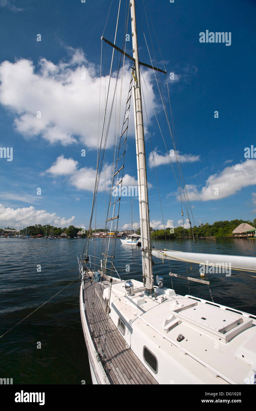 Guatemala, Rio Dulce, sail boat Stock Photo Alamy