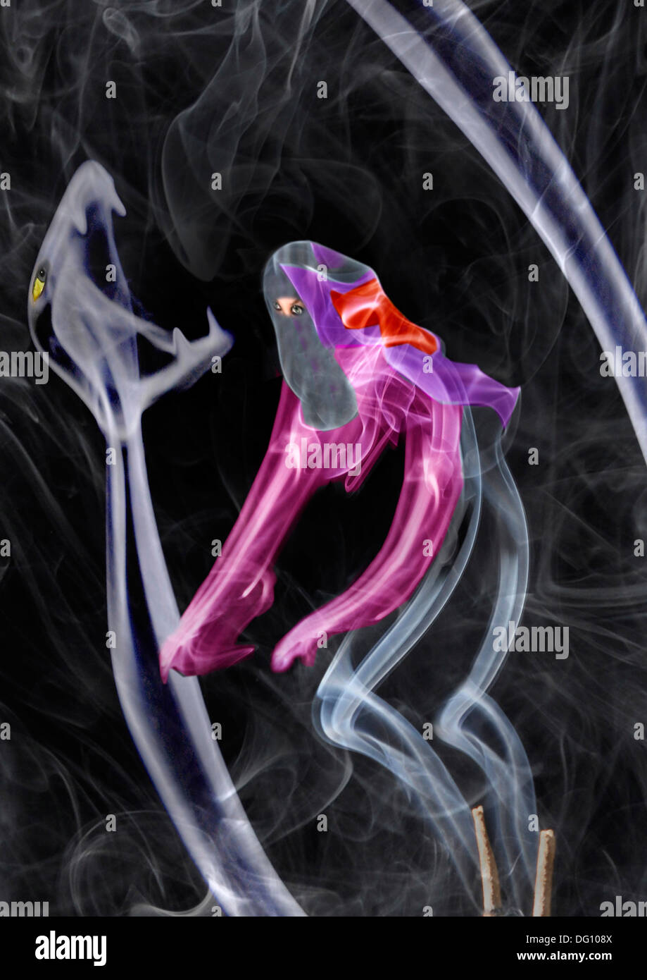 insence smoke image Stock Photo - Alamy