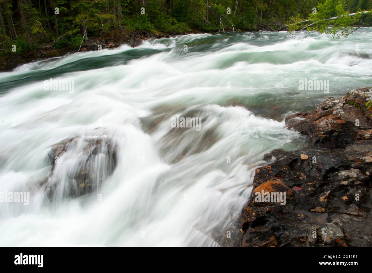 Baileys Chute, Wells Gray Provincial Park, British Columbia, Canada Stock Photo