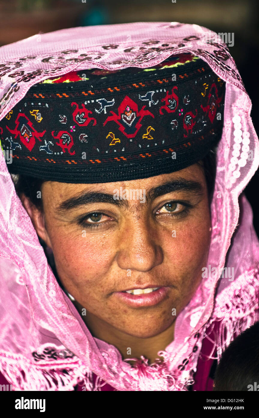 Portrait of a Tajik woman. Stock Photo