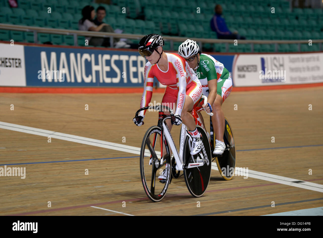 action from the 2013 world masters track cycling championships in