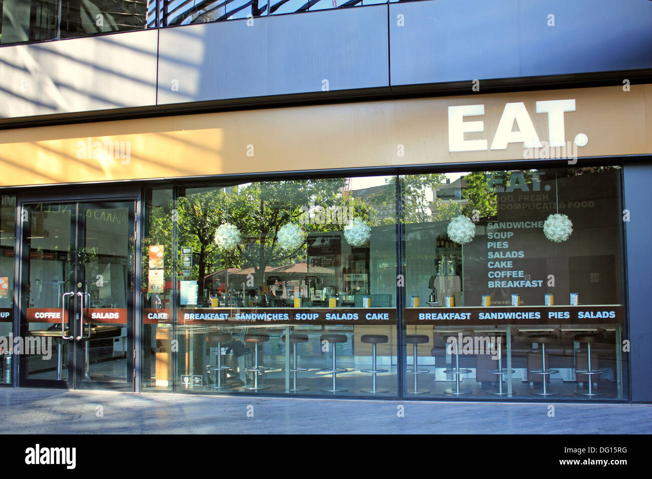 Eat. Restaurant, More London Place, SE1, Southwark, London, England, UK. Stock Photo