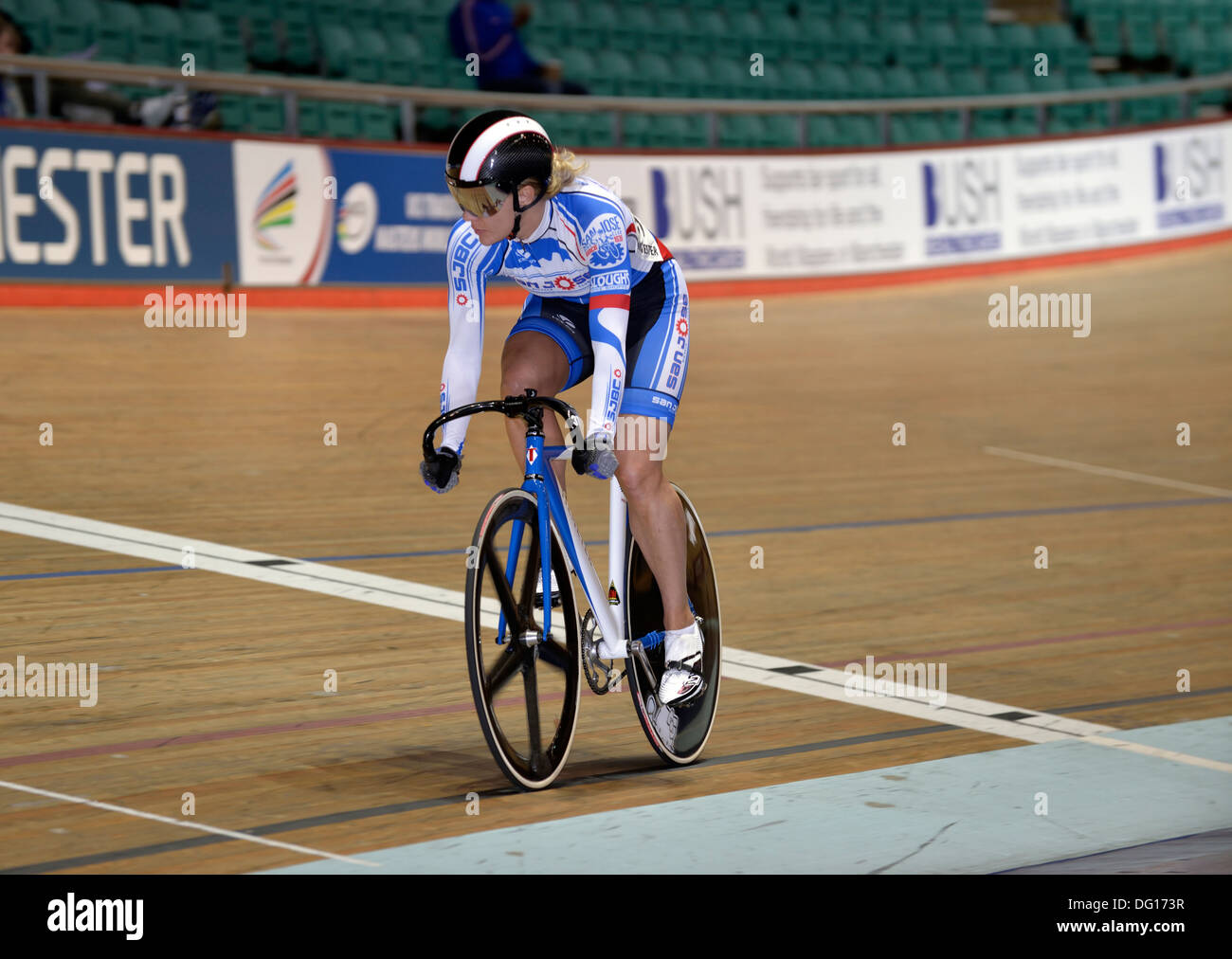action from the 2013 world masters track cycling championships in