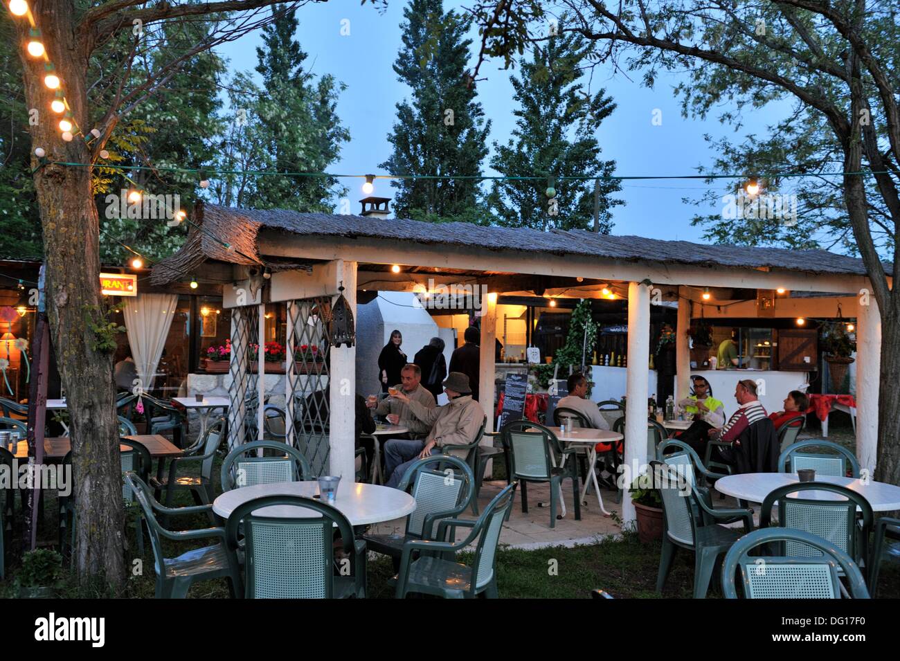 open-air cafe-restaurant Le Petit Mazet, Port-Camargue, Grau du Roi, Gard  department, France, Europe Stock Photo - Alamy